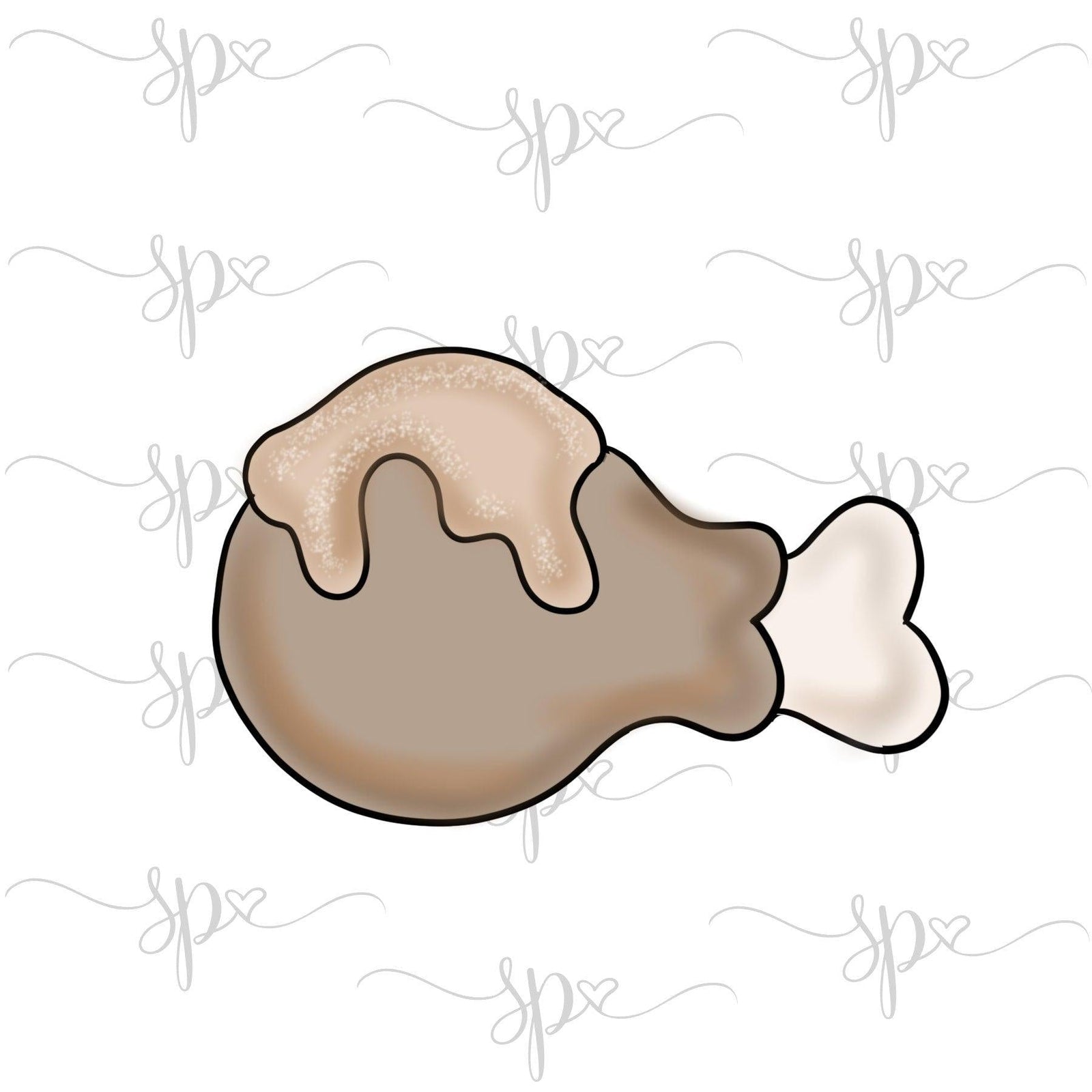 Gravy Drumstick Cookie Cutter - Sweetleigh 