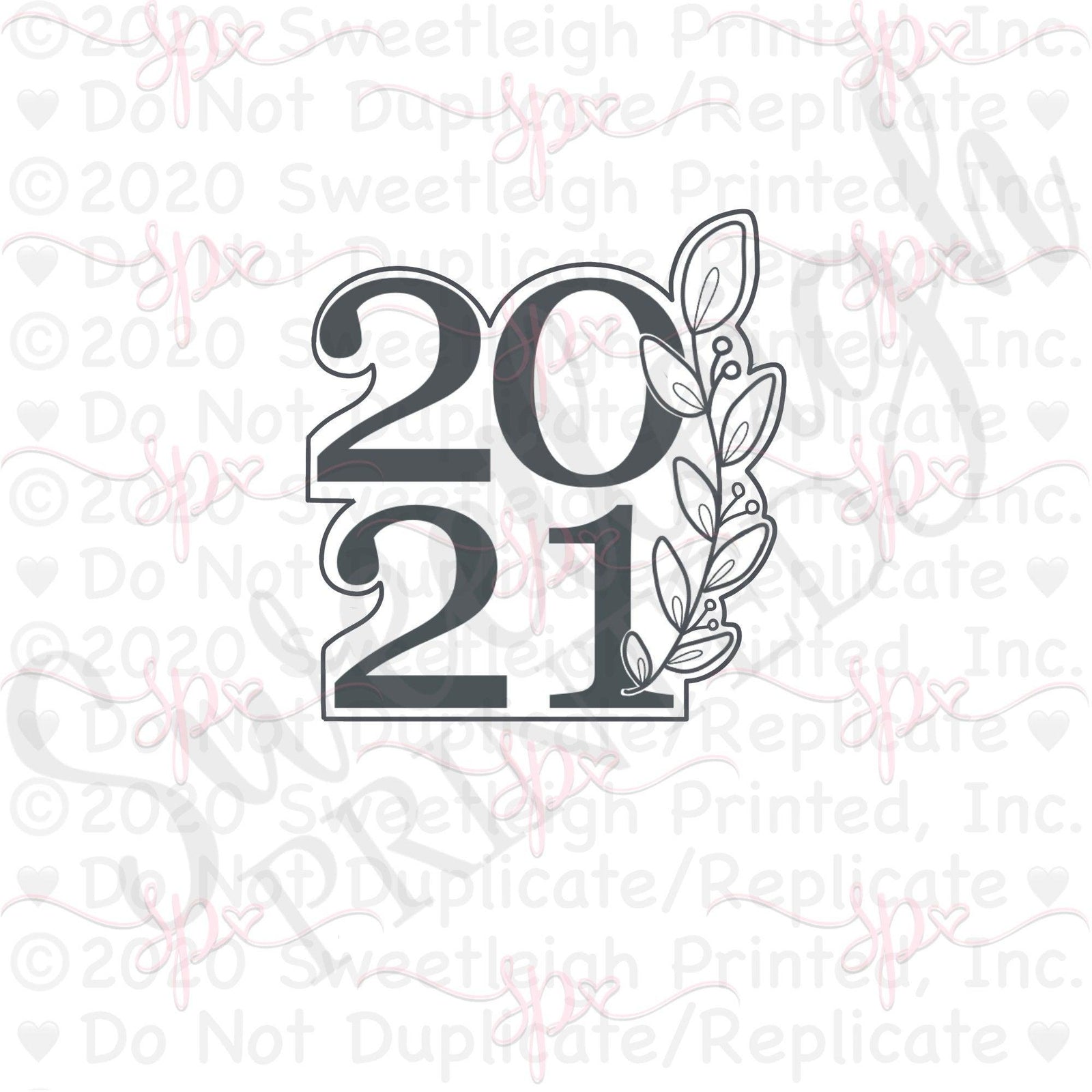 Greenery 2021 Cookie Cutter - Sweetleigh 