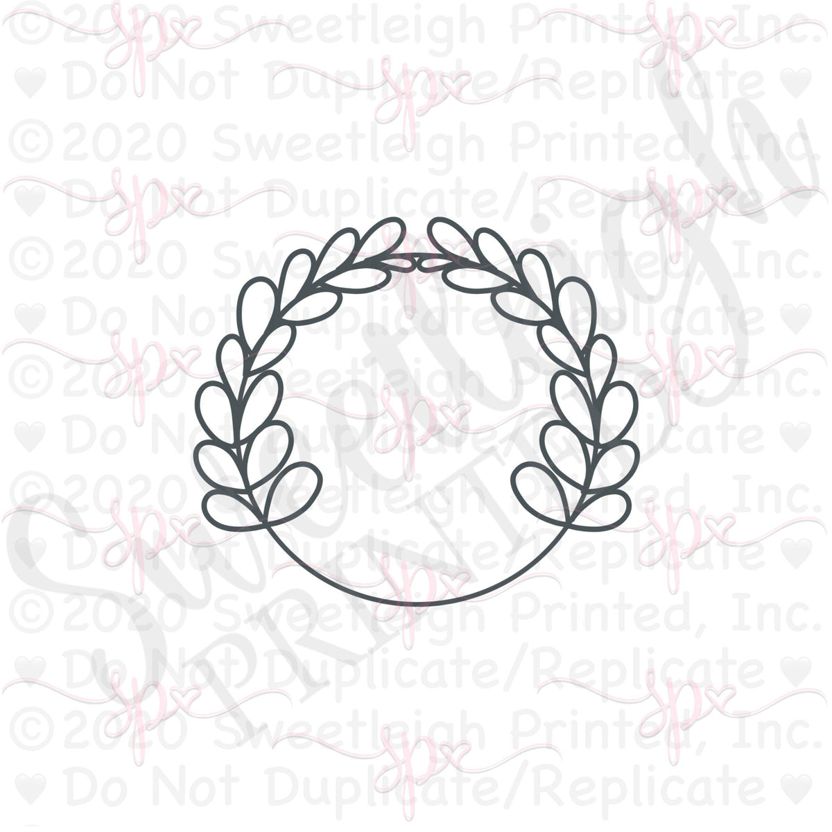 Greenery Circle Cookie Cutter - Sweetleigh 