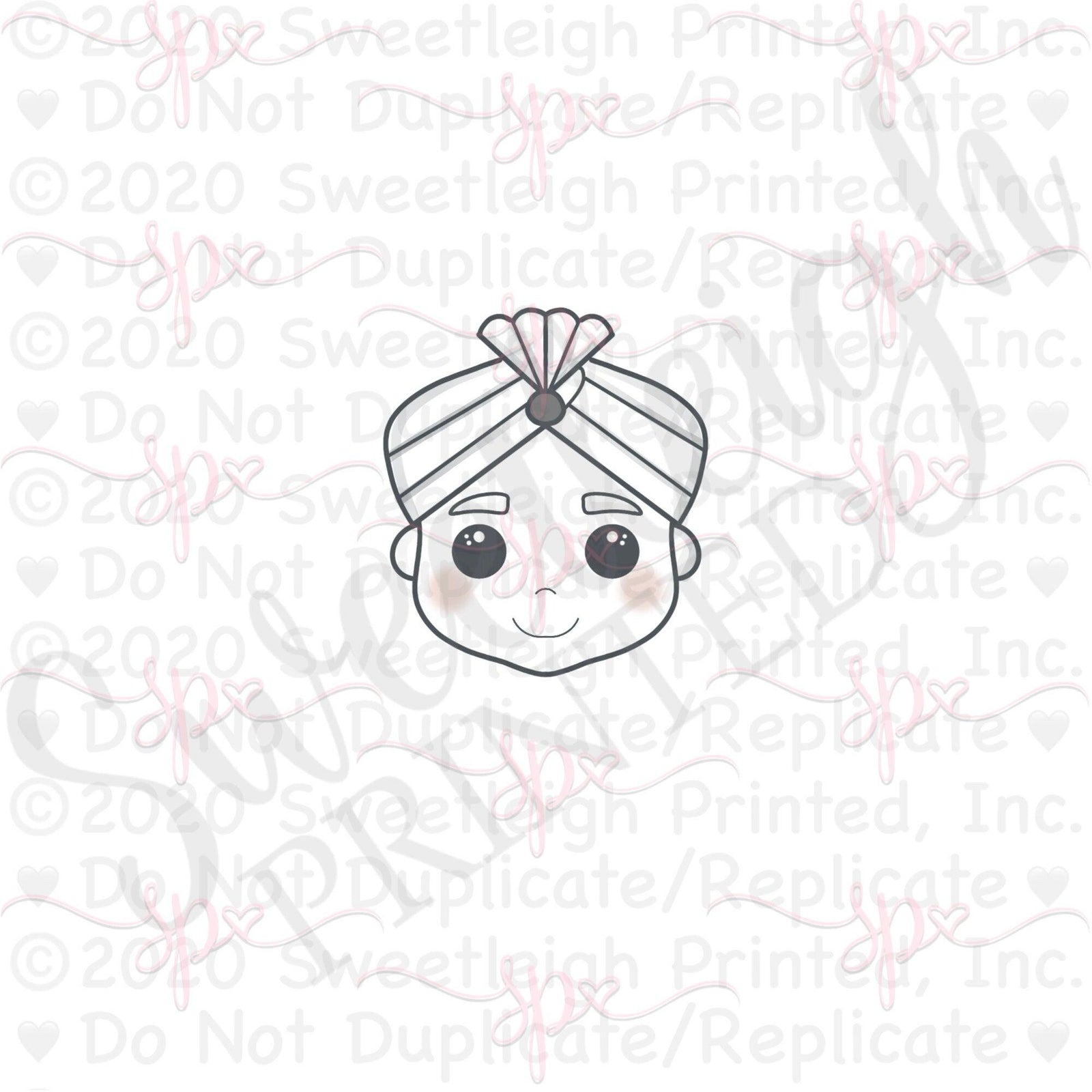 Groom Face 1 Cookie Cutter - Sweetleigh 