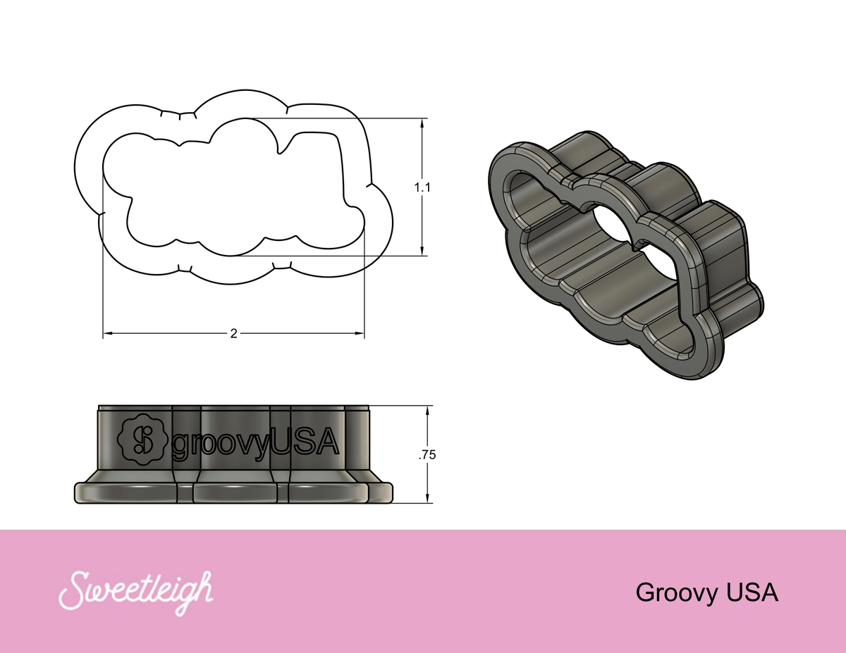 Groovy USA Cookie Cutter