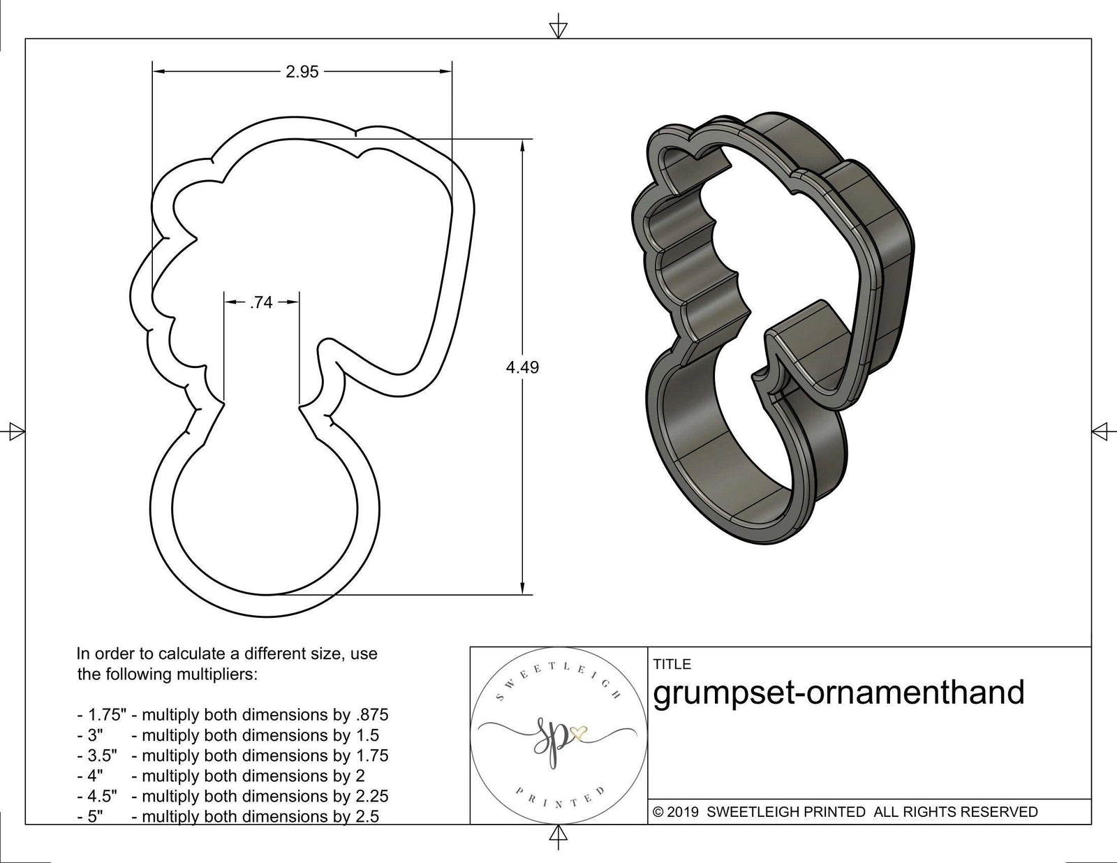 Grump Cookie Cutter Set - Sweetleigh 