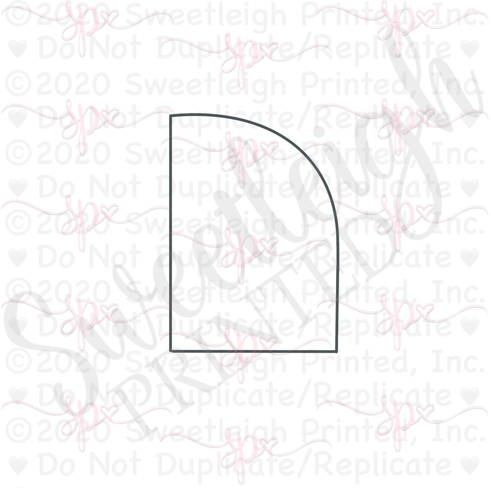 Half Arch Cookie Cutter - Sweetleigh 