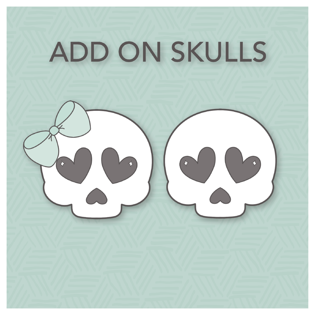ADD ON SKULLS for the Build A Skeleton Cookie Cutter Set