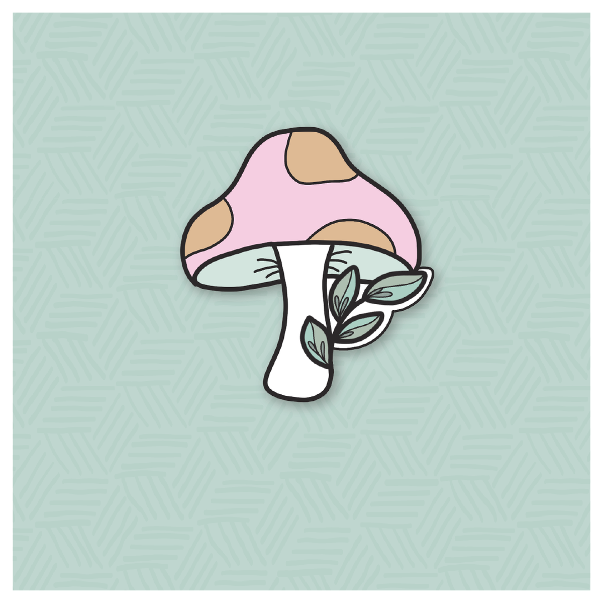 Botanical Mushroom Cookie Cutter