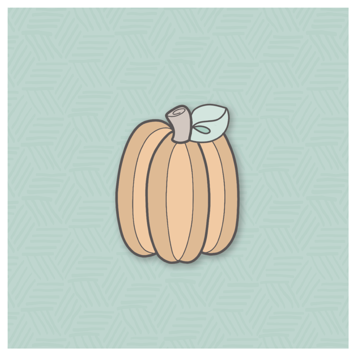 Basic Pumpkin with Leaf Cookie Cutter