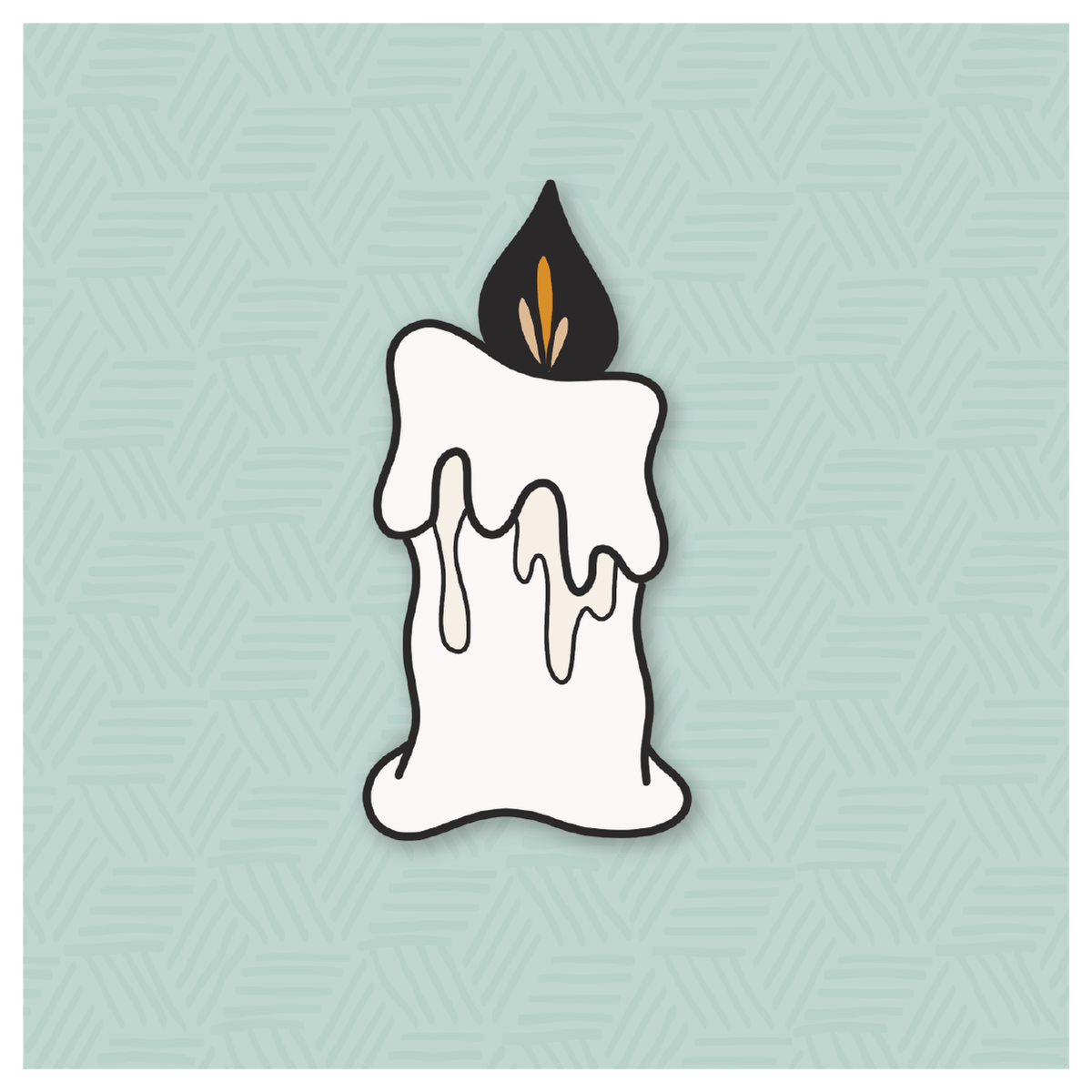 Melting Candle Cookie Cutter