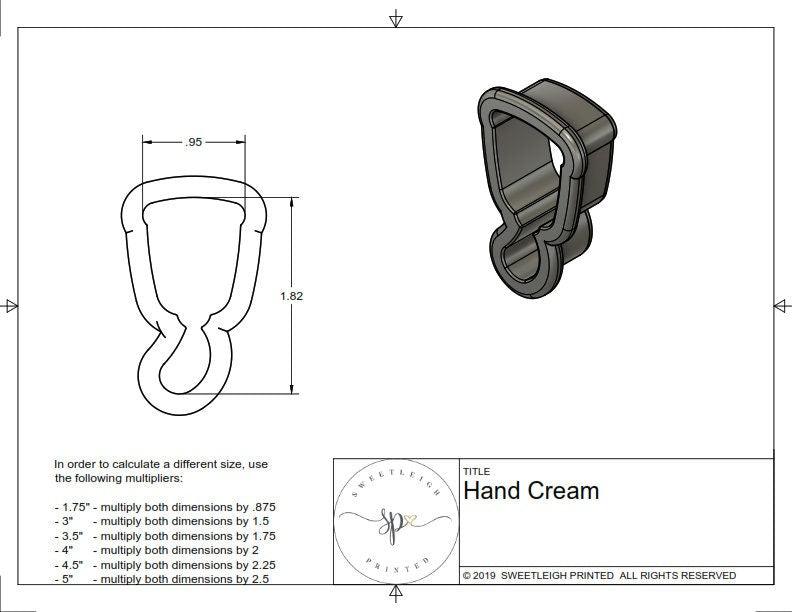 Hand Cream Cookie Cutter - Sweetleigh 
