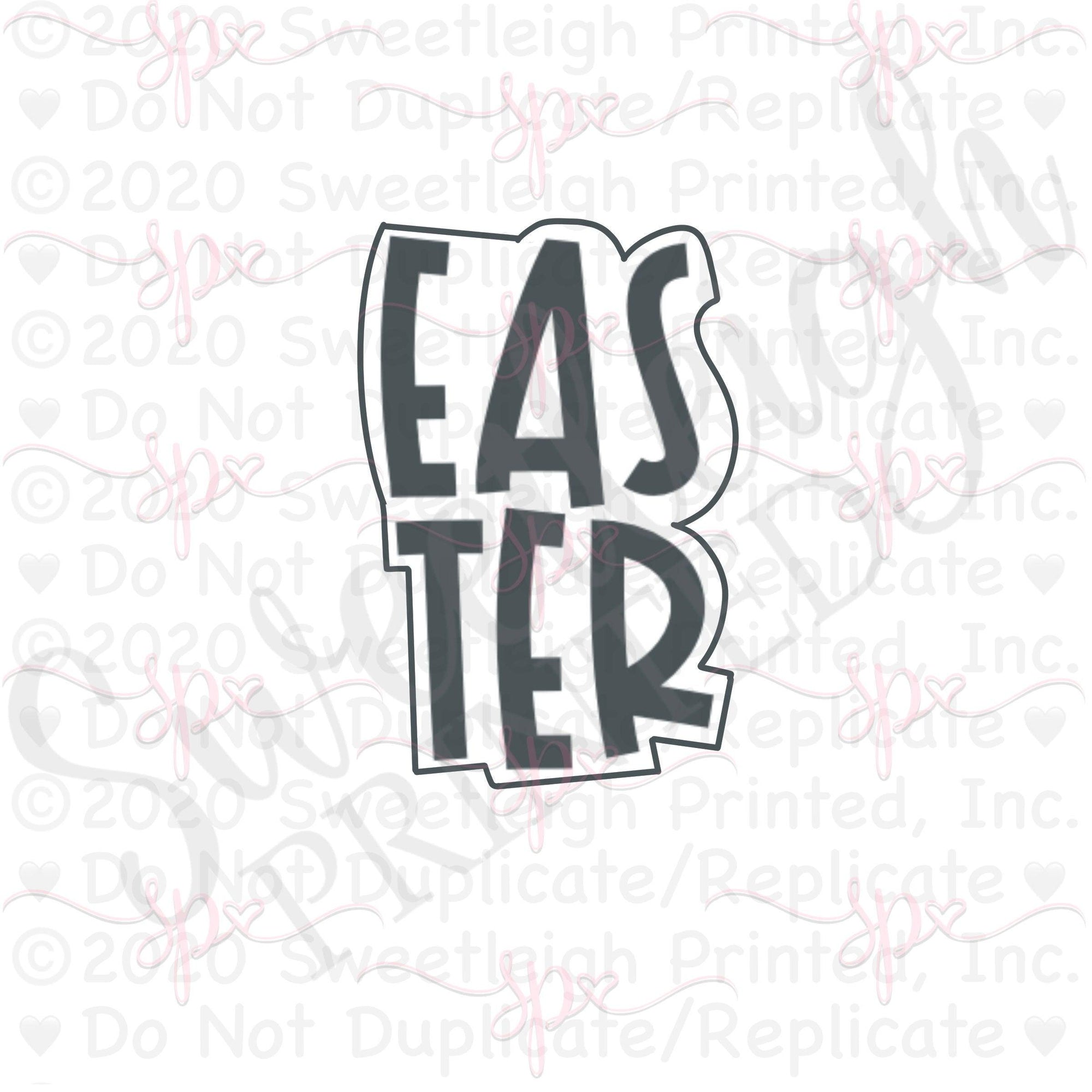 Hand Lettered Easter 2021 Cookie Cutter - Sweetleigh 