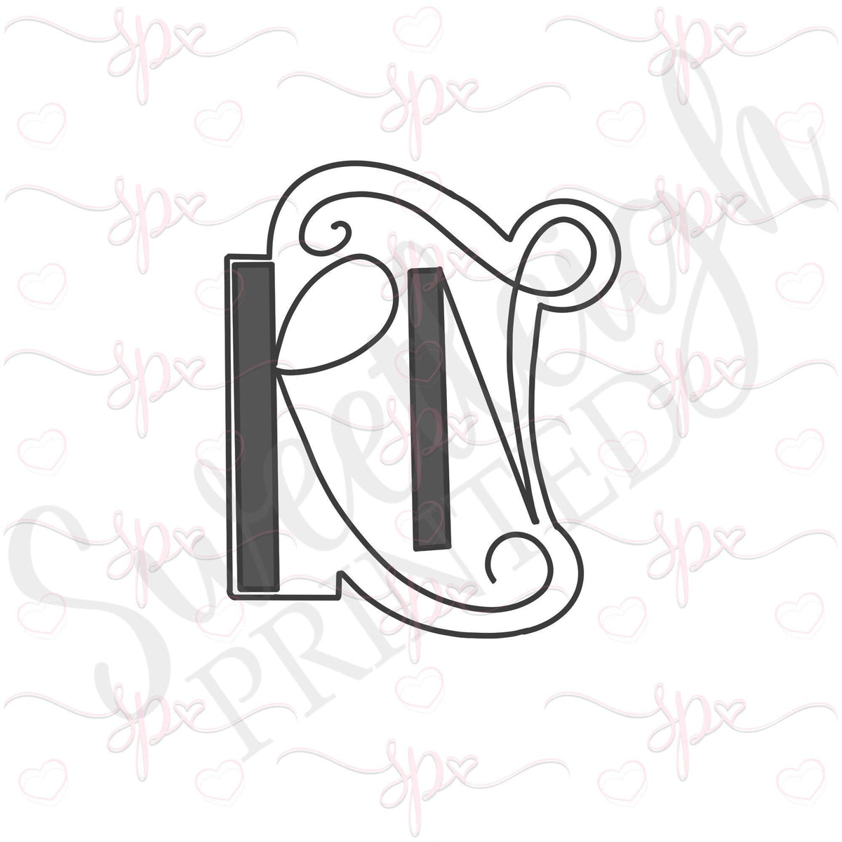 Hand Lettered RN Cookie Cutter - Sweetleigh 
