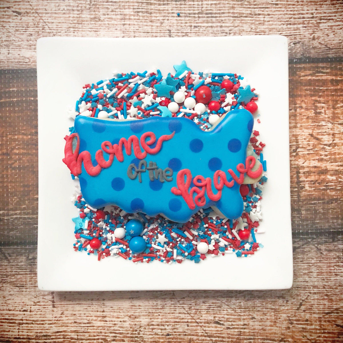 Hand Lettered United States Cookie Cutter - Sweetleigh 