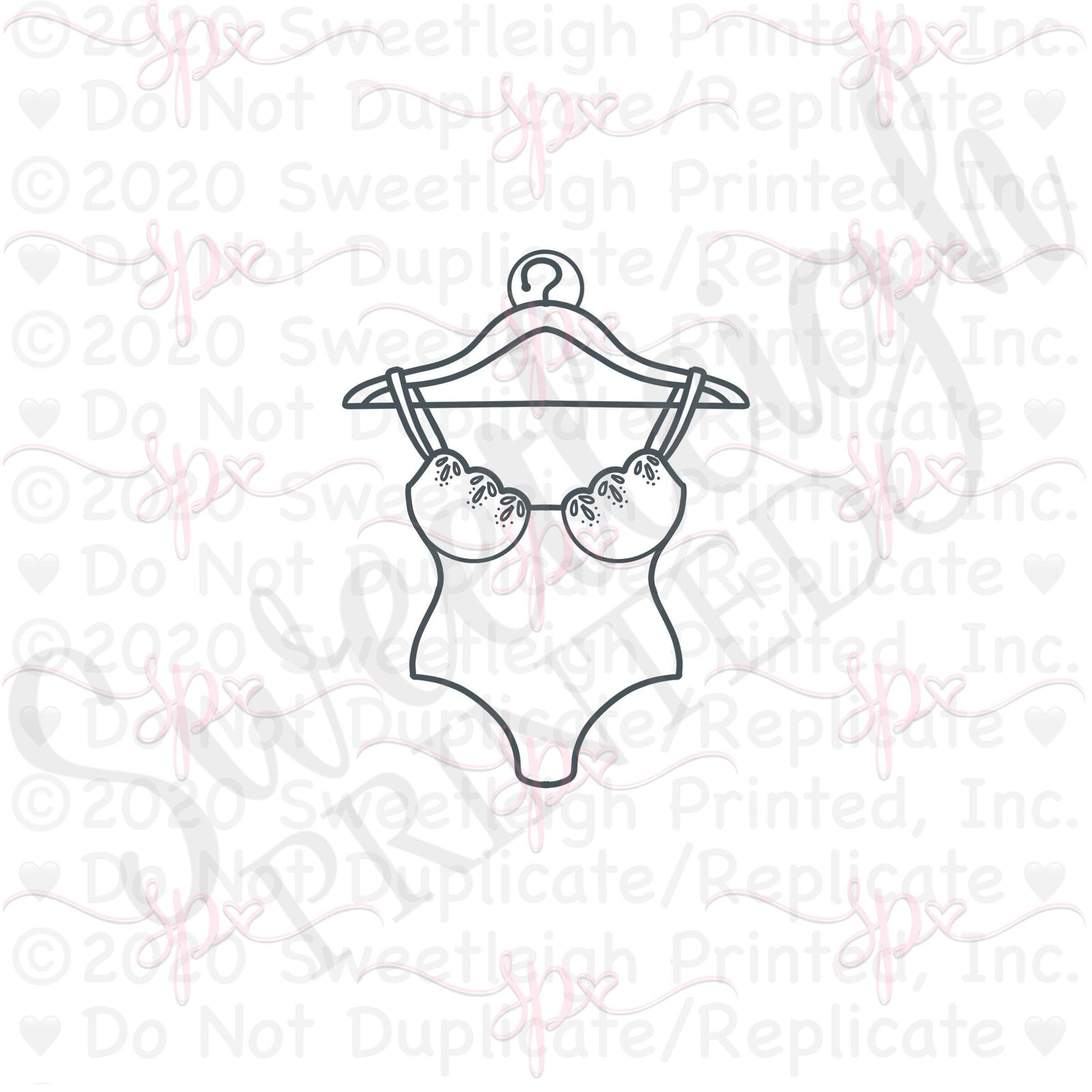 Hanger Teddy Cookie Cutter - Sweetleigh 