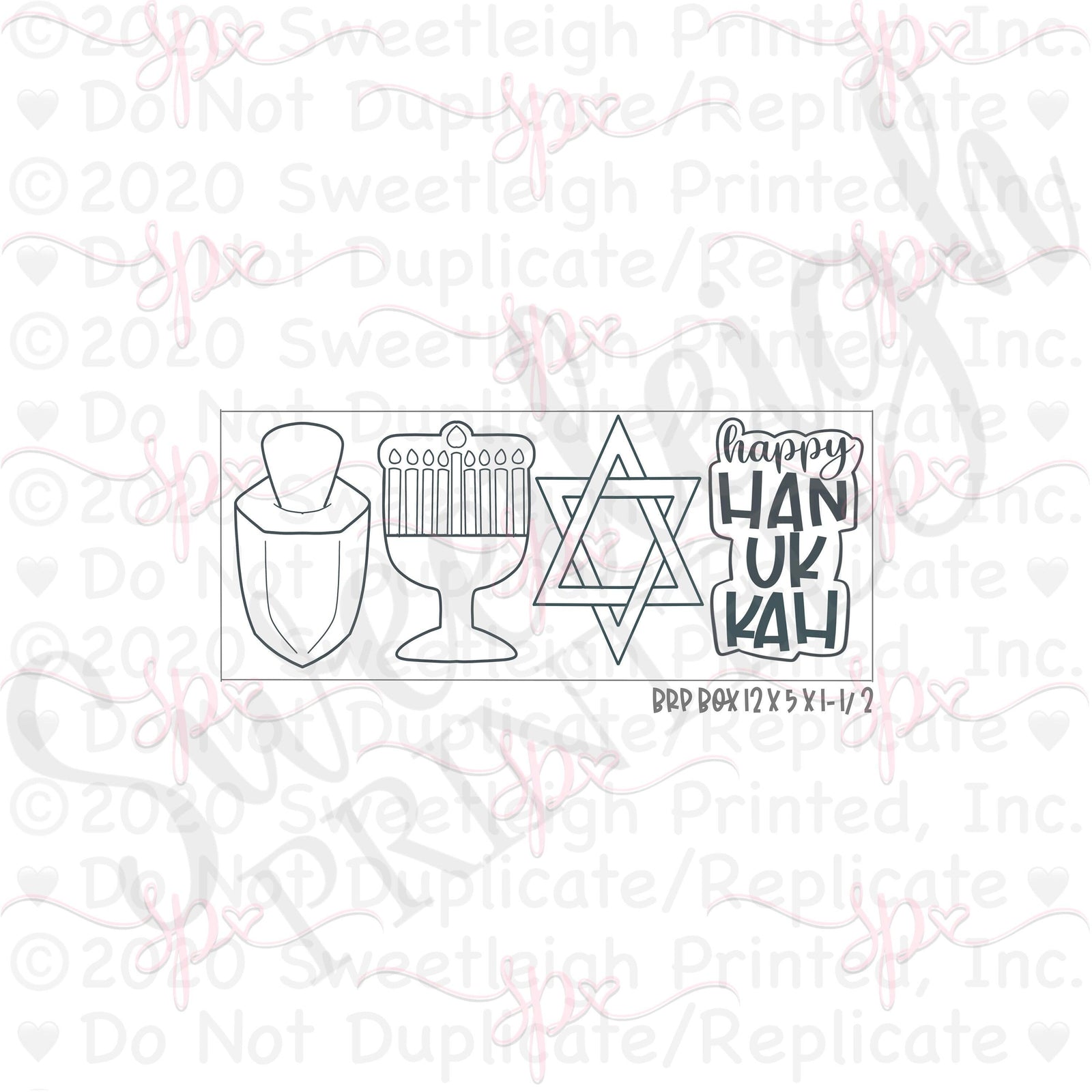 Hanukkah 1 Cookie Cutter Set - Sweetleigh 