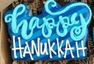 Happy Hanukkah Hand Lettered Cookie Cutter - Sweetleigh 