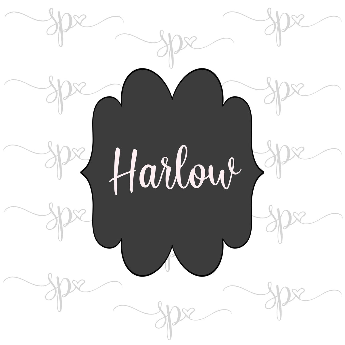 Harlow Plaque Cookie Cutter - Sweetleigh 