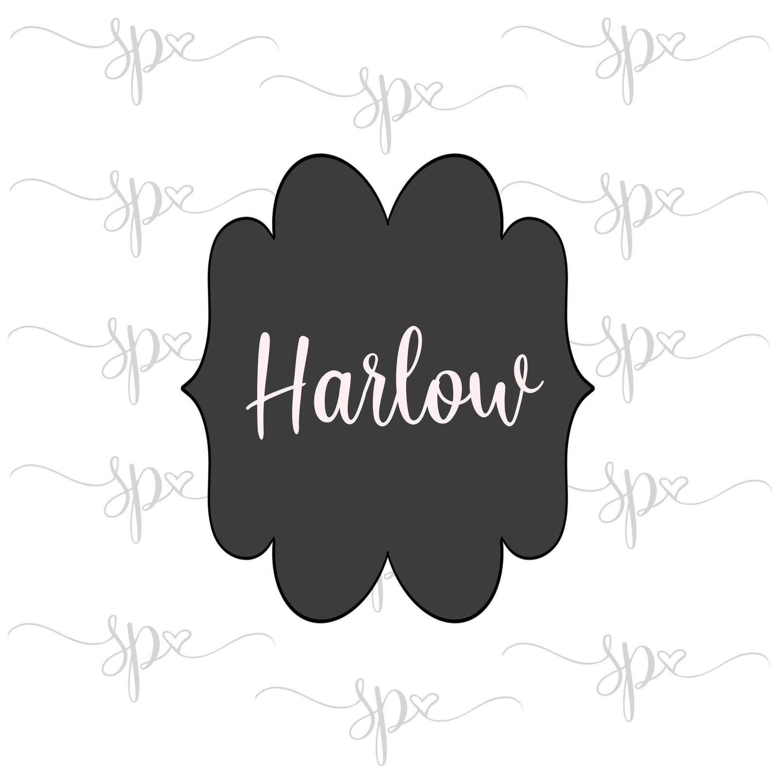 Harlow Plaque Cookie Cutter - Sweetleigh 