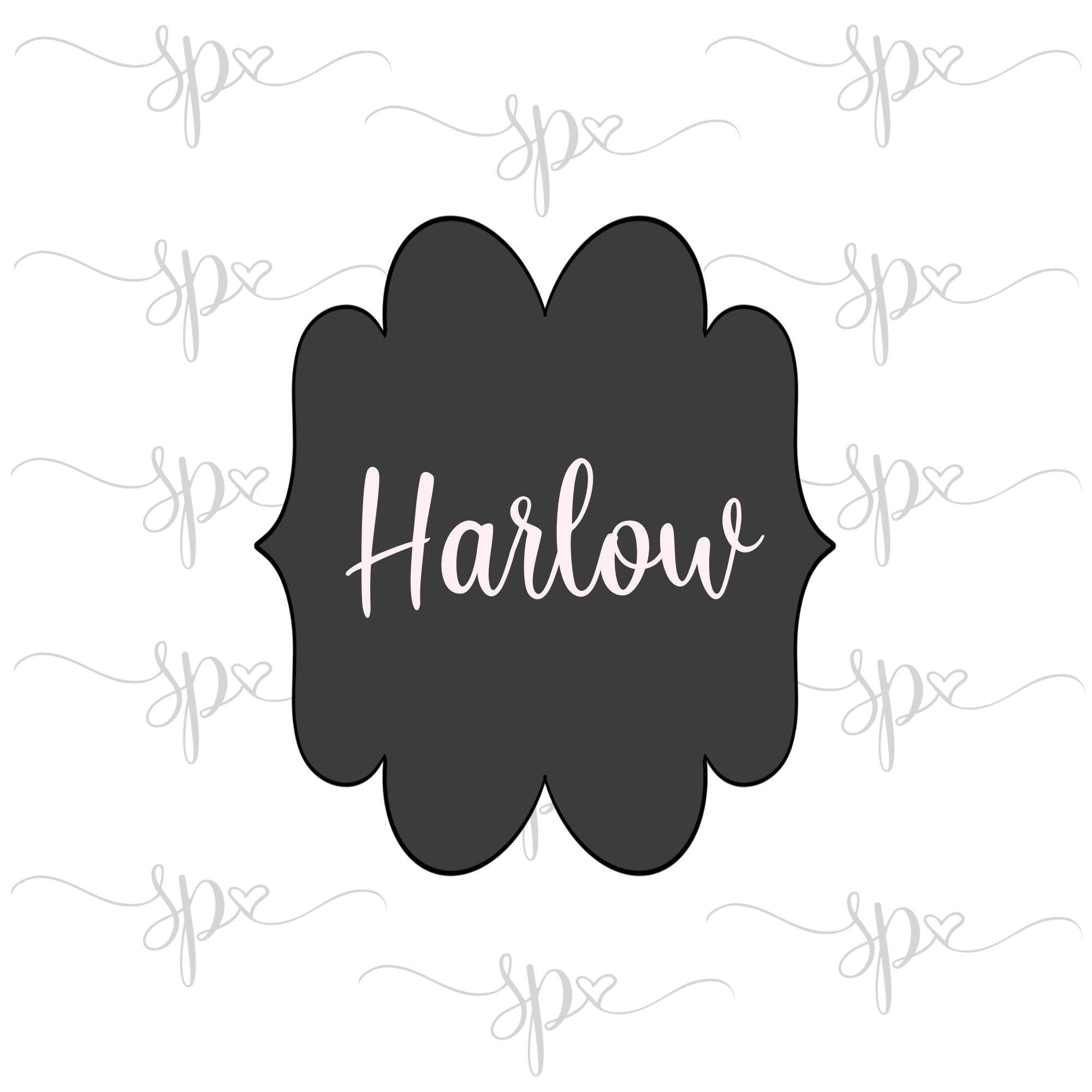 Harlow Plaque Cookie Cutter - Sweetleigh 