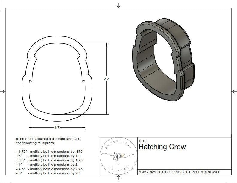Hatching Crew Cookie Cutter - Sweetleigh 