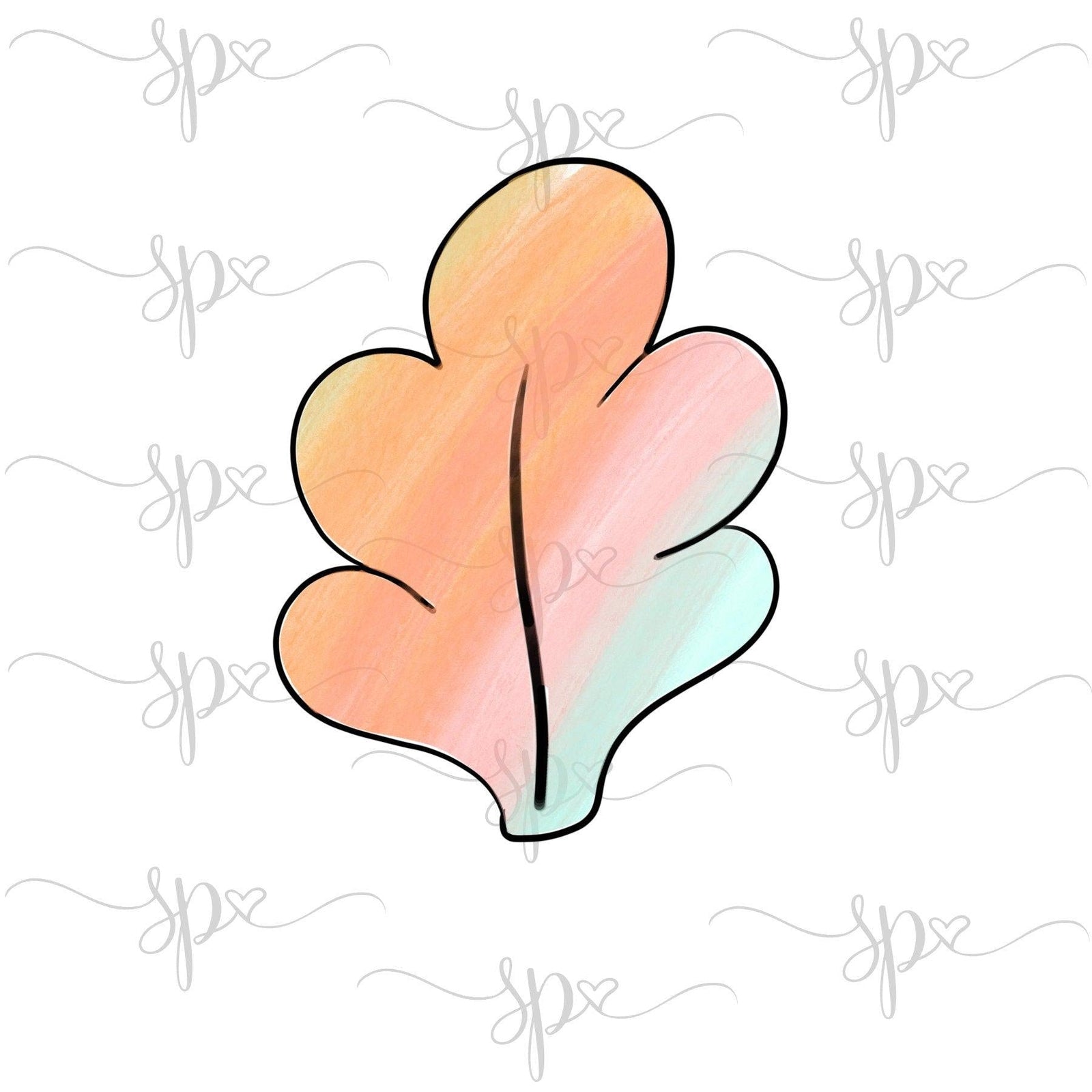 Hazy Leaf Cookie Cutter - Sweetleigh 