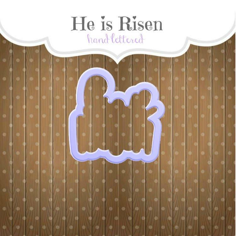 He is Risen Hand Lettered Cookie Cutter - Sweetleigh 