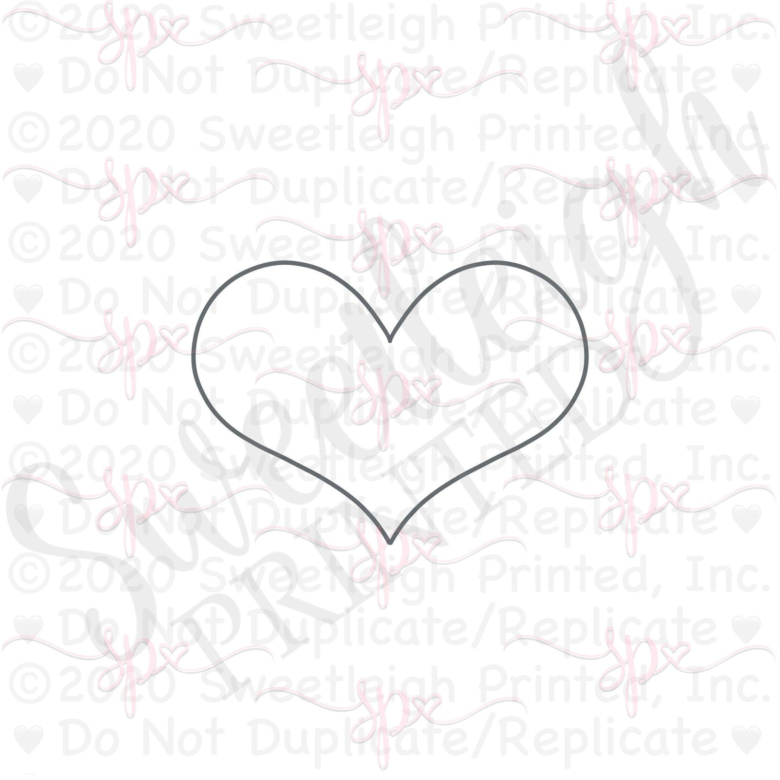 Heart 5 Cookie Cutter - Sweetleigh 