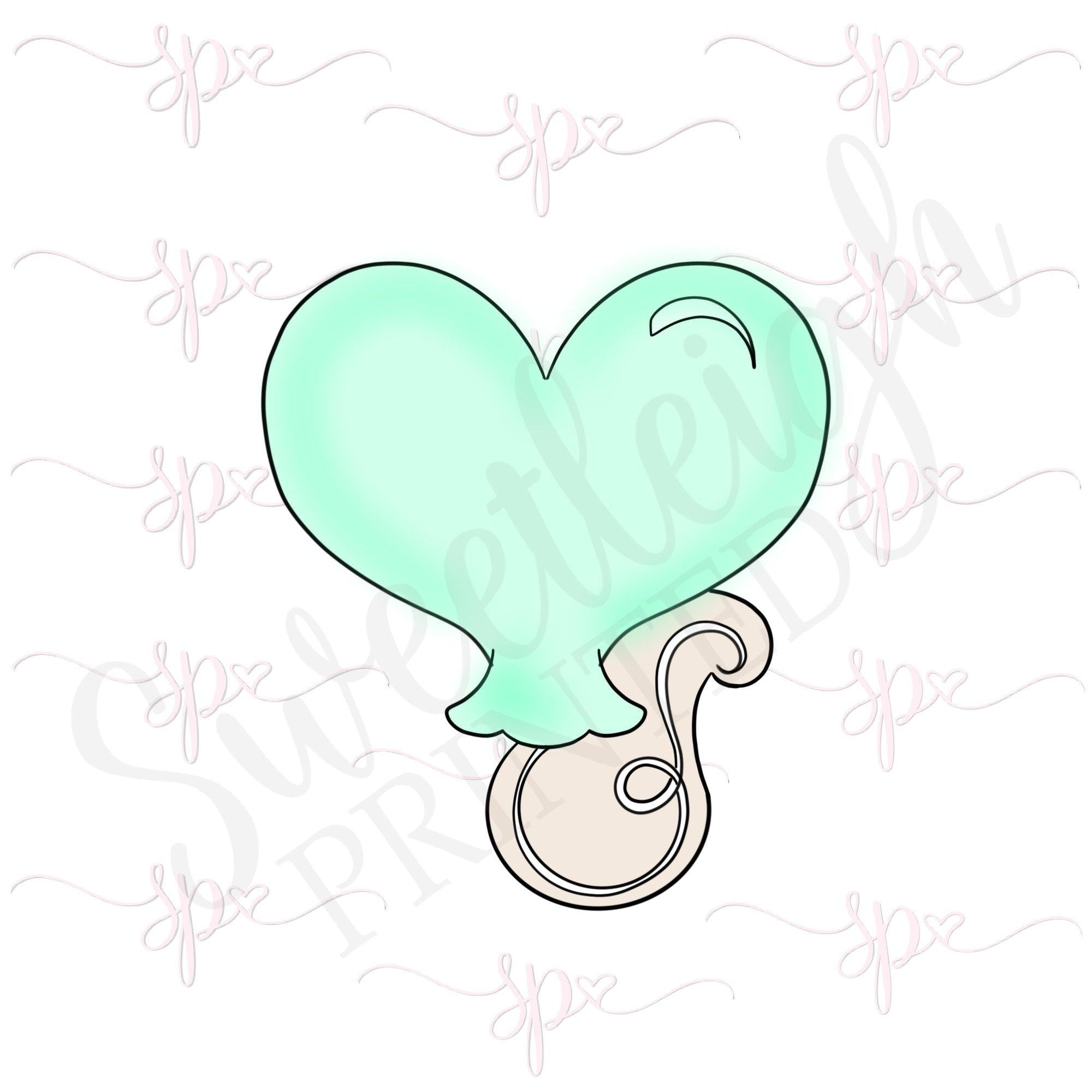 Heart Balloon 2019 Cookie Cutter - Sweetleigh 