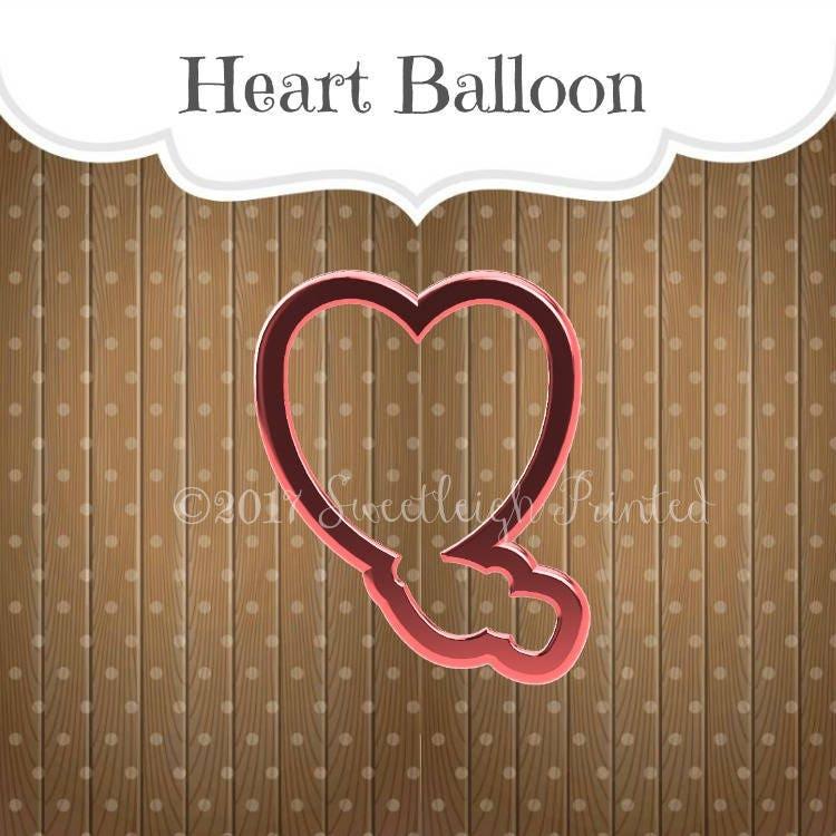 Heart Balloon Cookie Cutter - Sweetleigh 