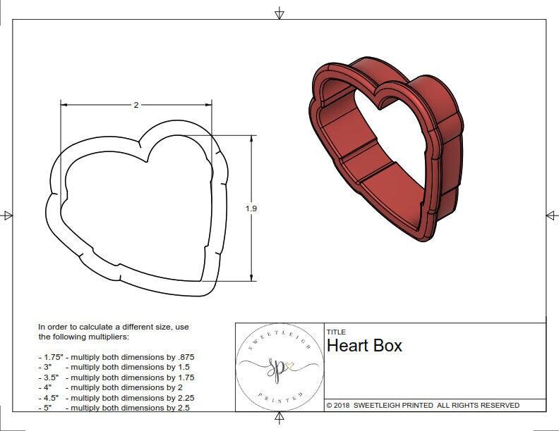 Heart Box Cookie Cutter - Sweetleigh 