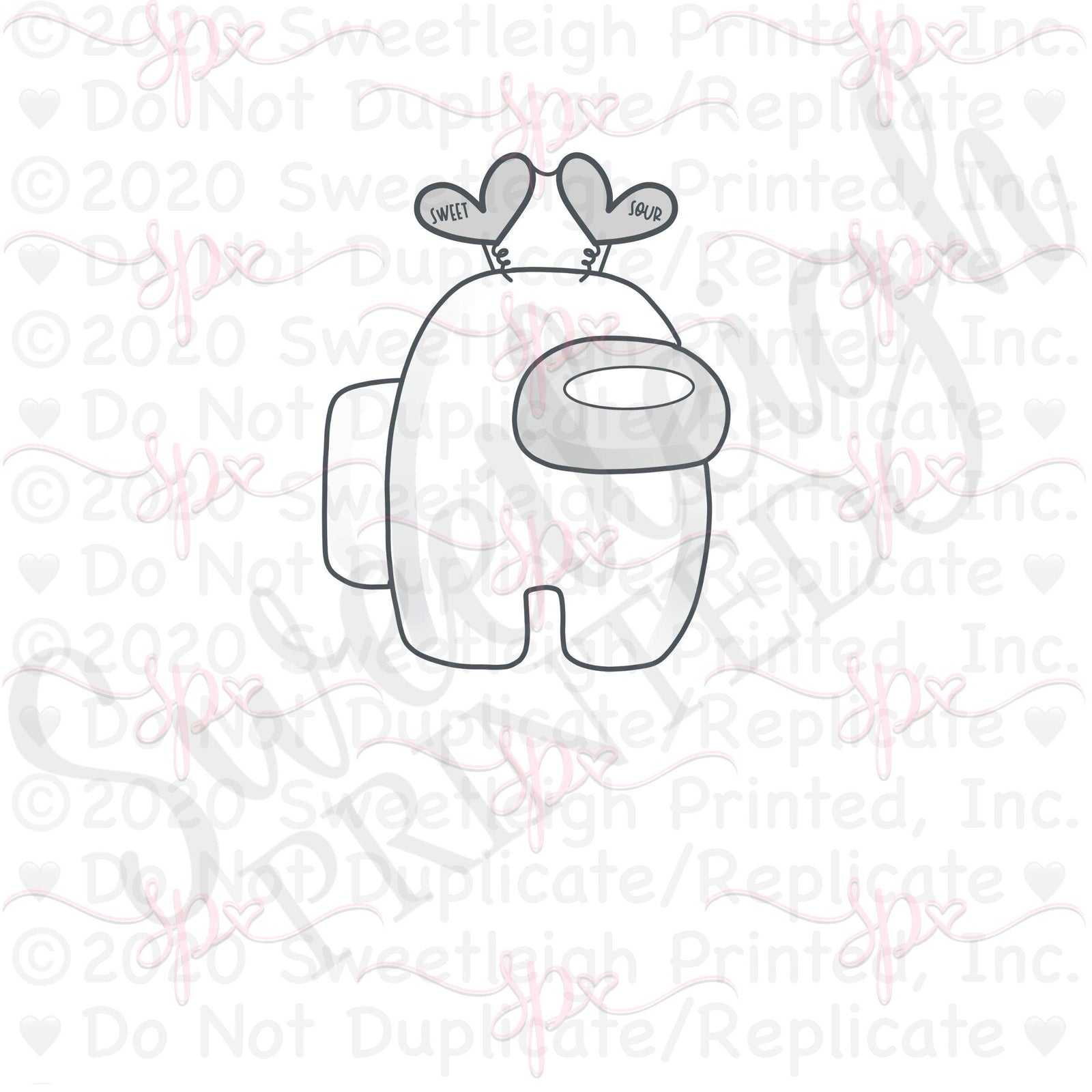 Heart Headband Crew Cookie Cutter - Sweetleigh 