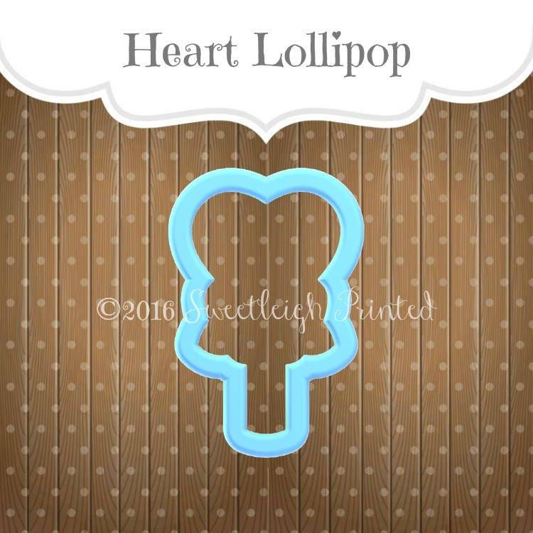 Heart Lollipop Cookie Cutter - Sweetleigh 