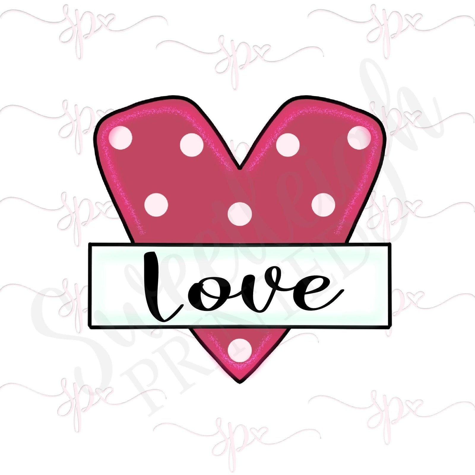 Heart Plaque Cookie Cutter - Sweetleigh 