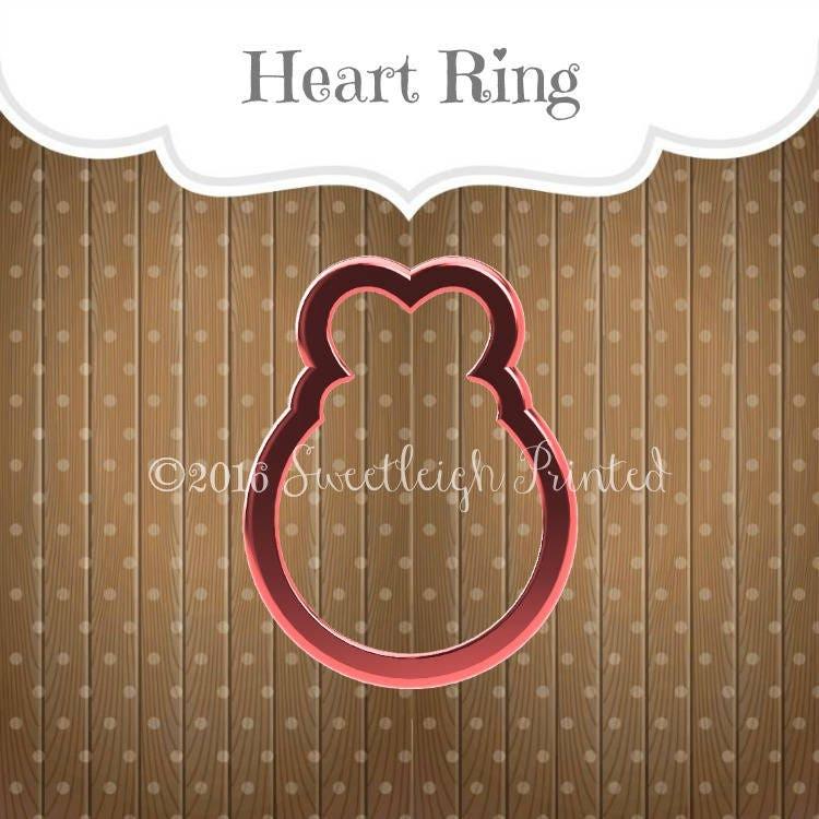 Heart Ring Cookie Cutter - Sweetleigh 