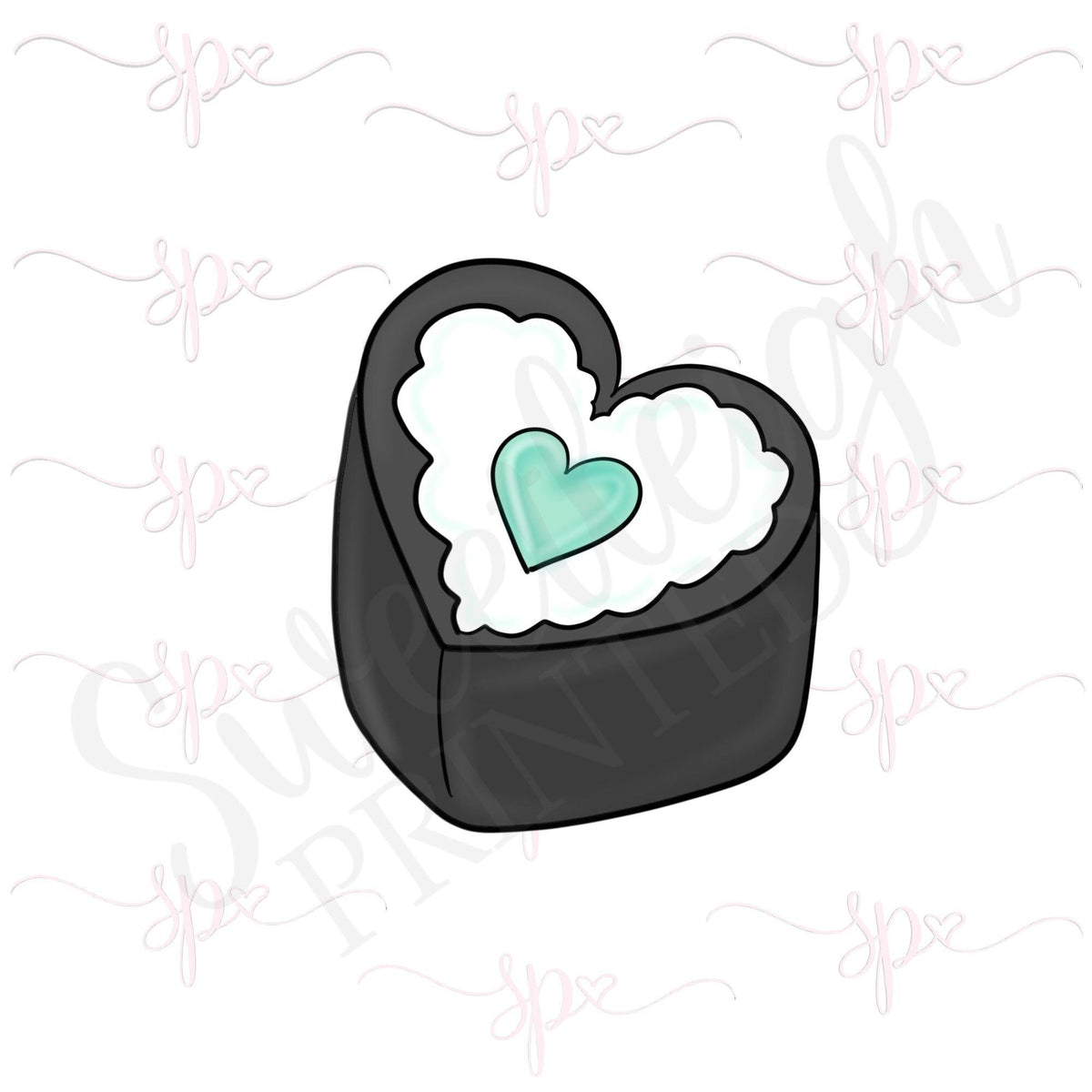 Heart Sushi 1 Cookie Cutter - Sweetleigh 