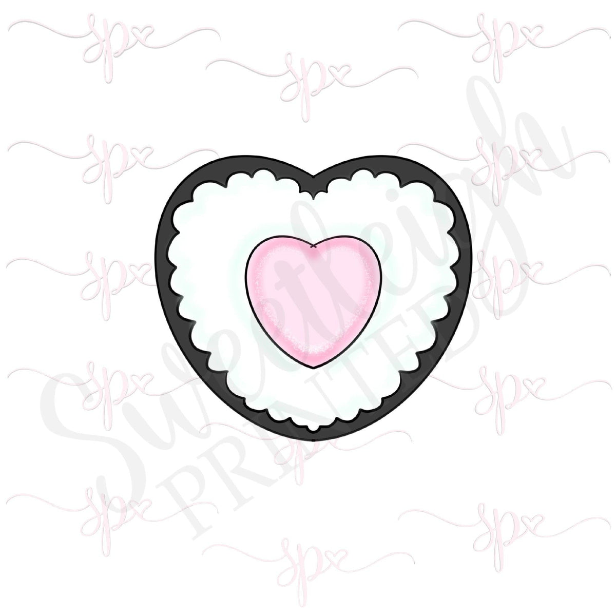Heart Sushi 2 Cookie Cutter - Sweetleigh 
