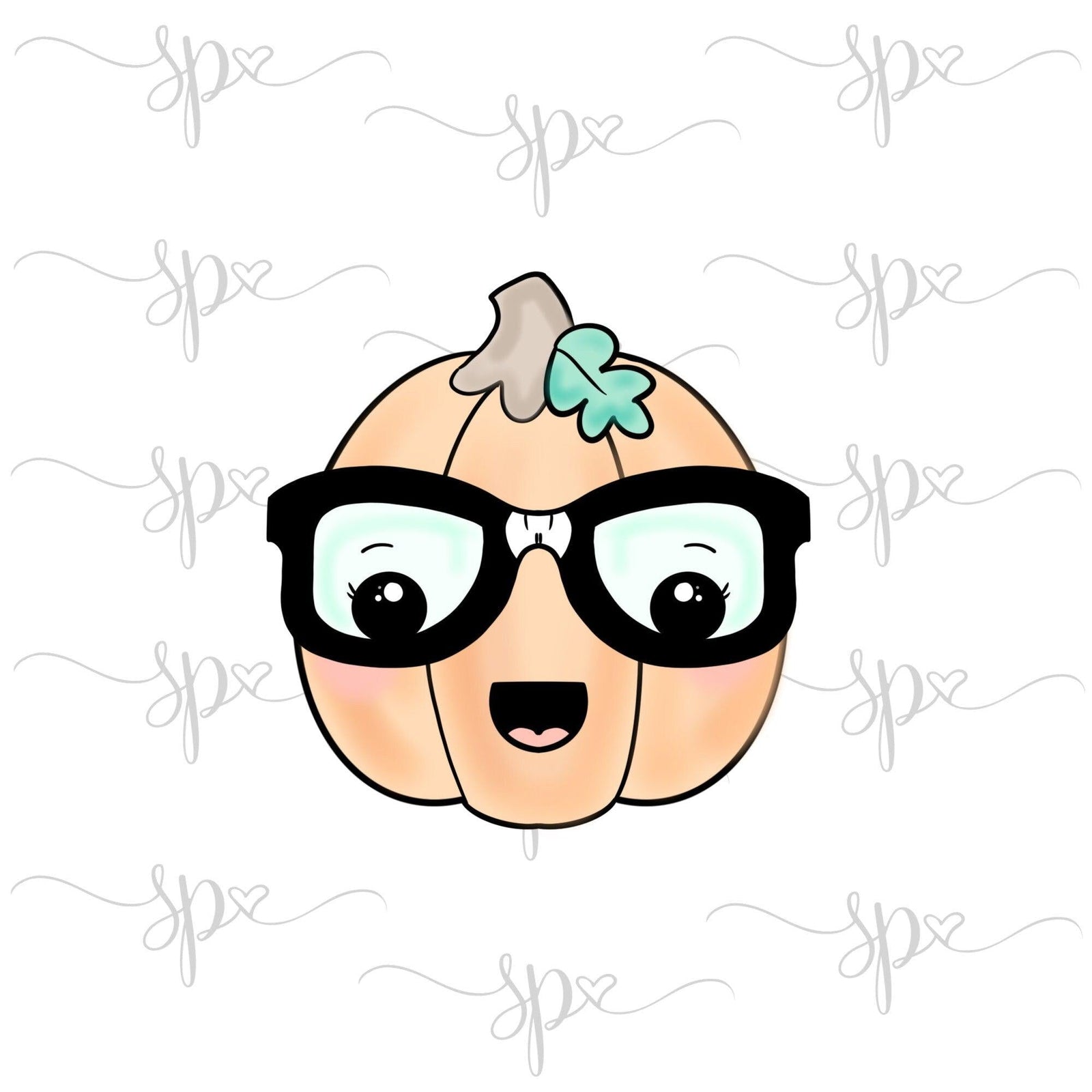 Hipster Pumpkin Cookie Cutter - Sweetleigh 