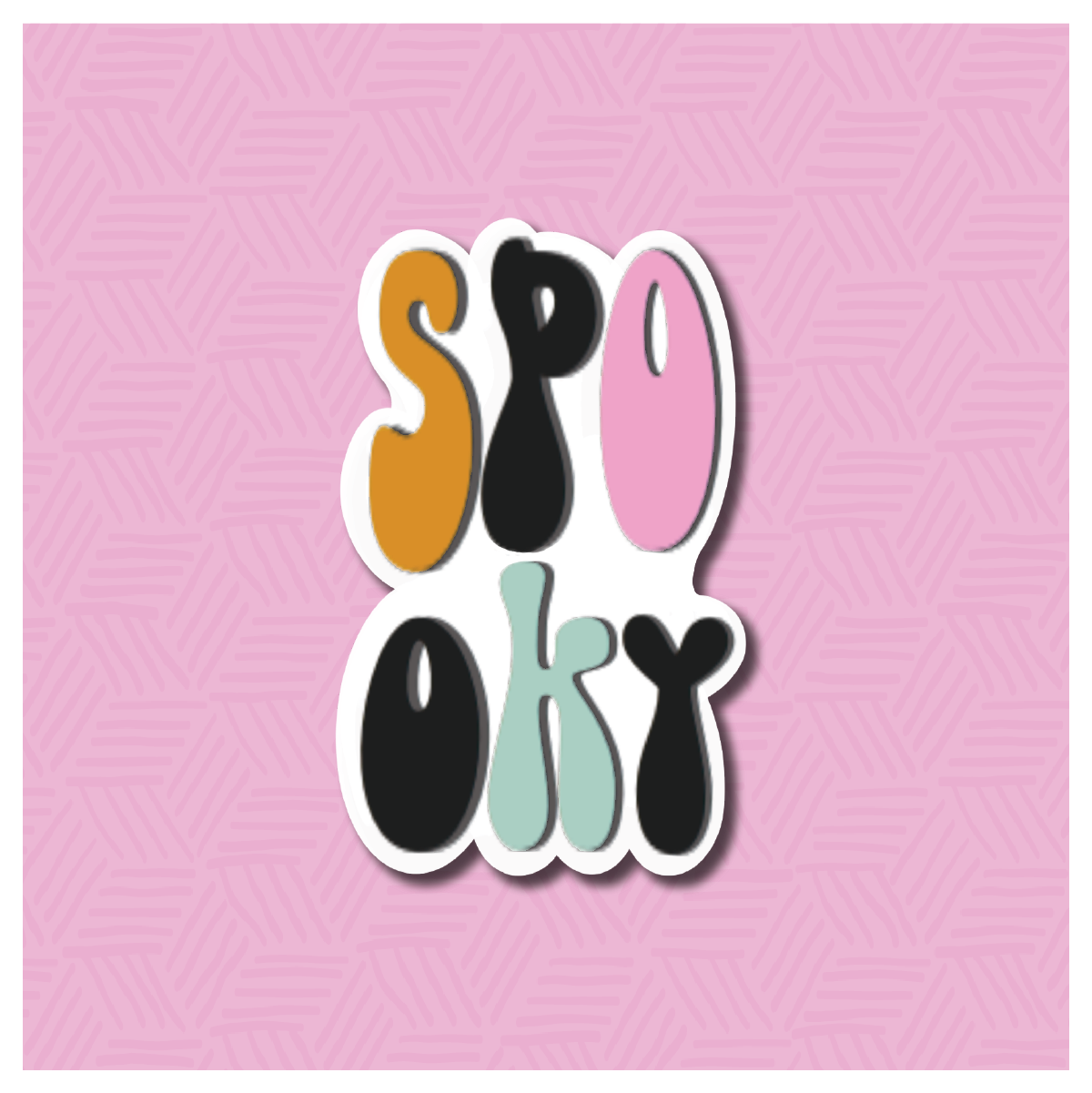 Groovy Spooky Hand Lettered Digital Sticker File