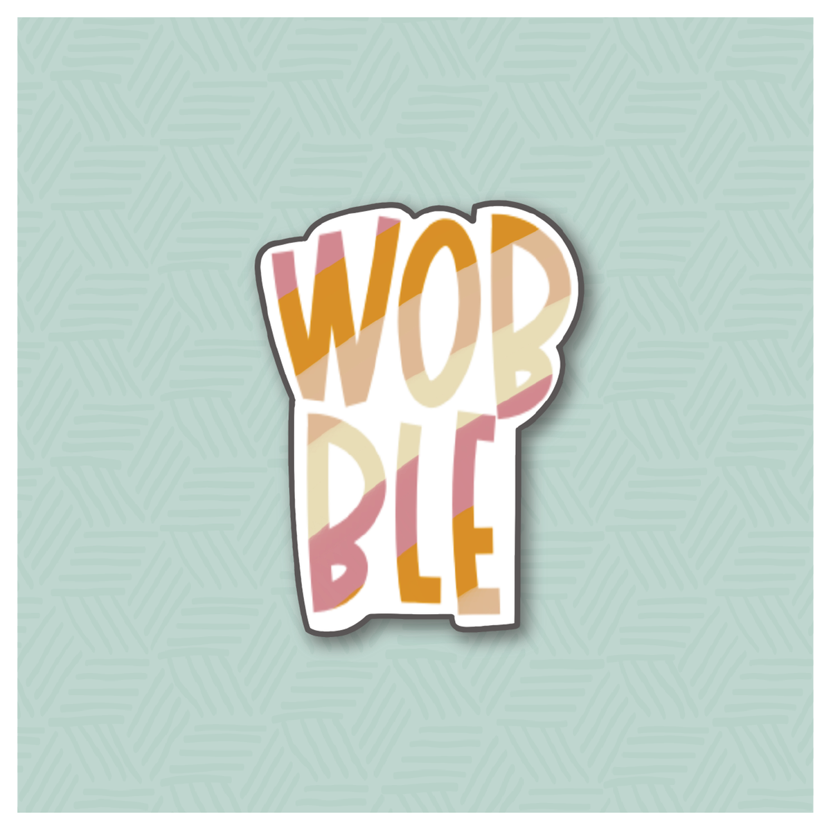 Wobble Hand Lettered 2020 Cookie Cutter