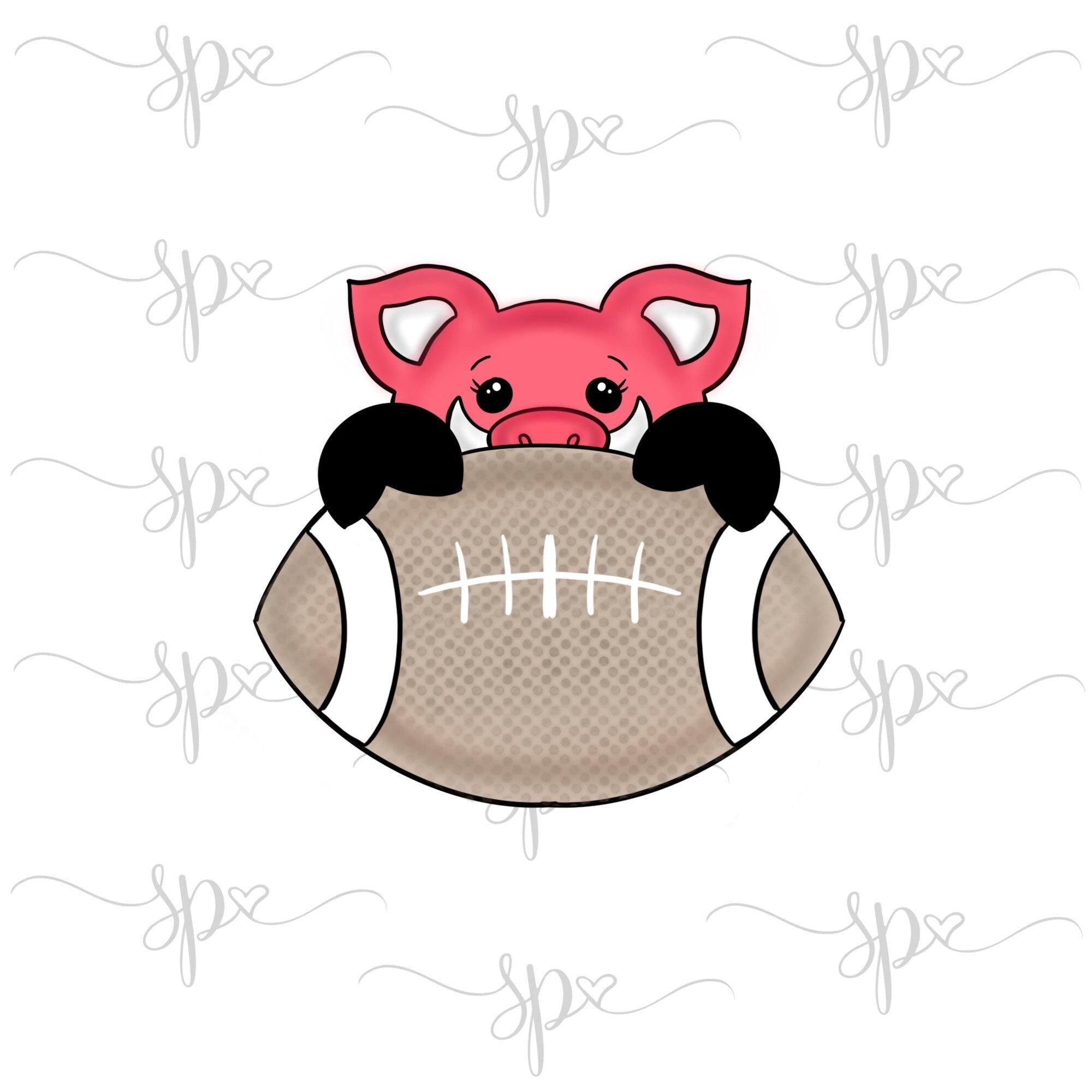 Hog Football Cookie Cutter - Sweetleigh 