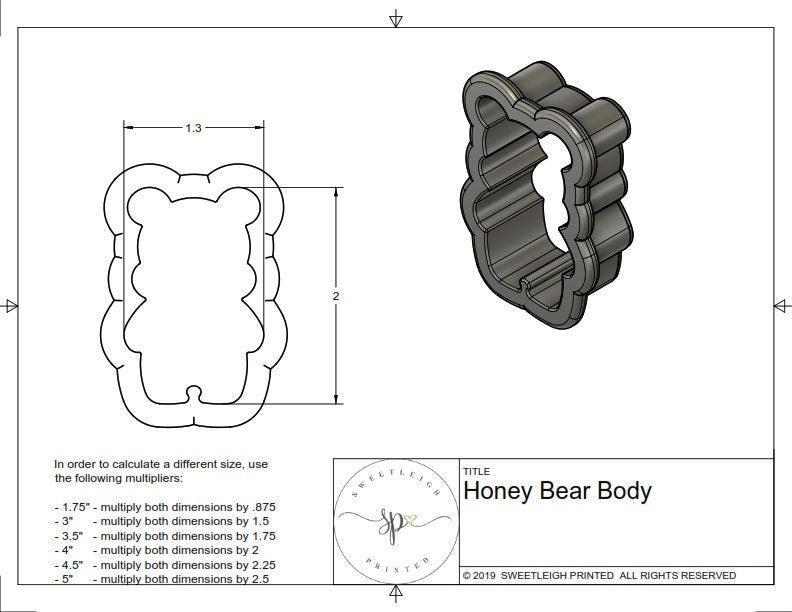Honey Bear Cookie Cutter - Sweetleigh 