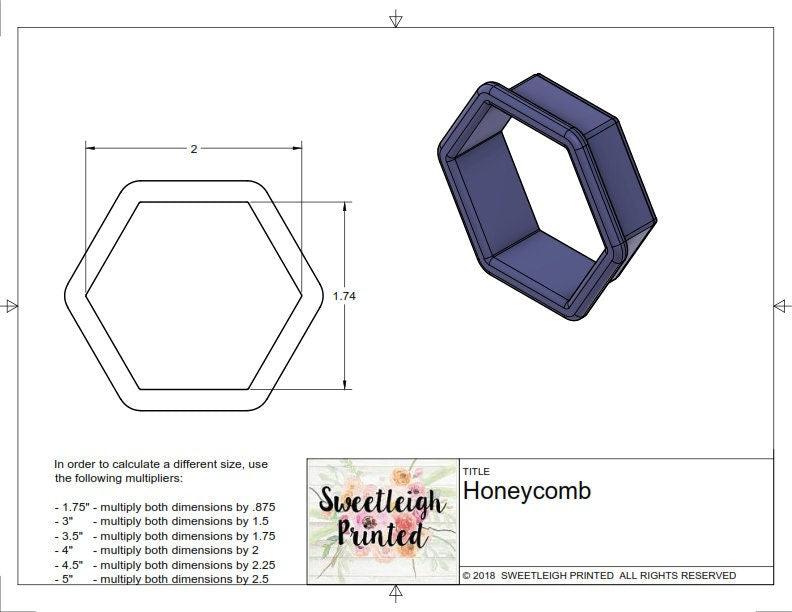 Honeycomb Cookie Cutter - Sweetleigh 