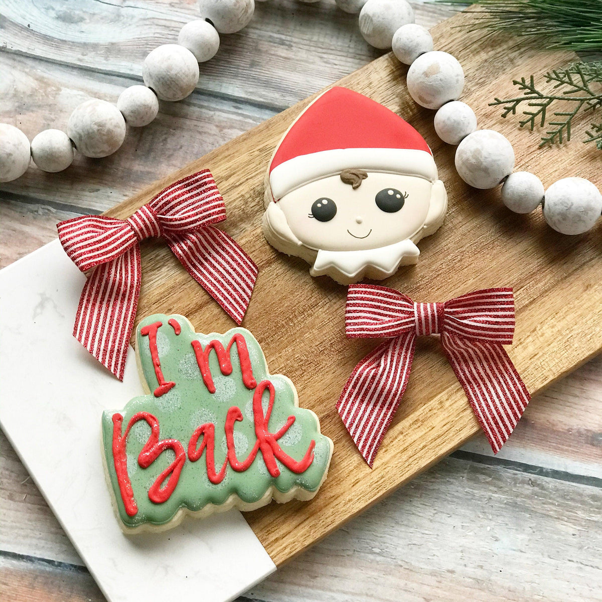 I&#39;m Back Hand Lettered Cookie Cutter - Sweetleigh 