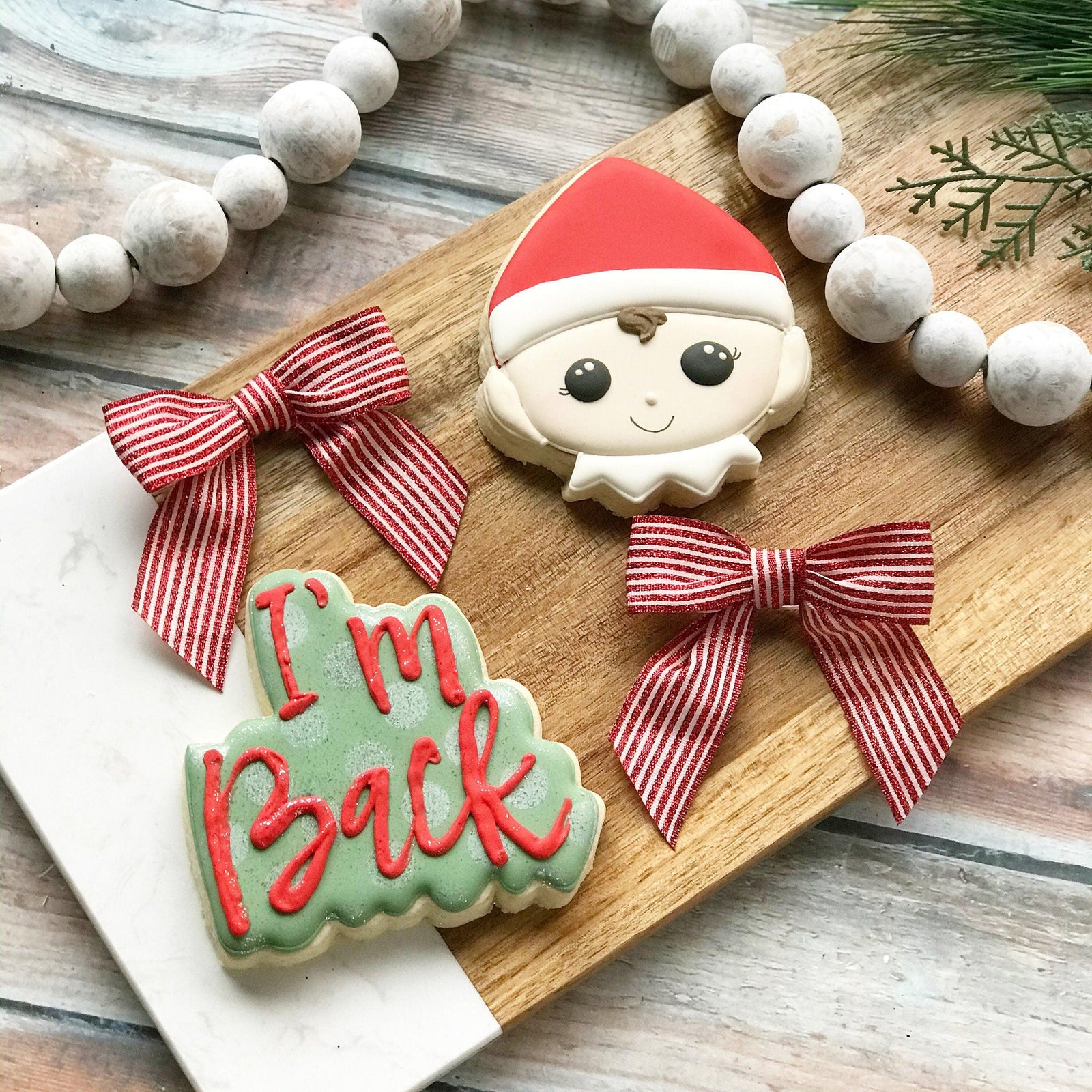 I'm Back Hand Lettered Cookie Cutter - Sweetleigh 