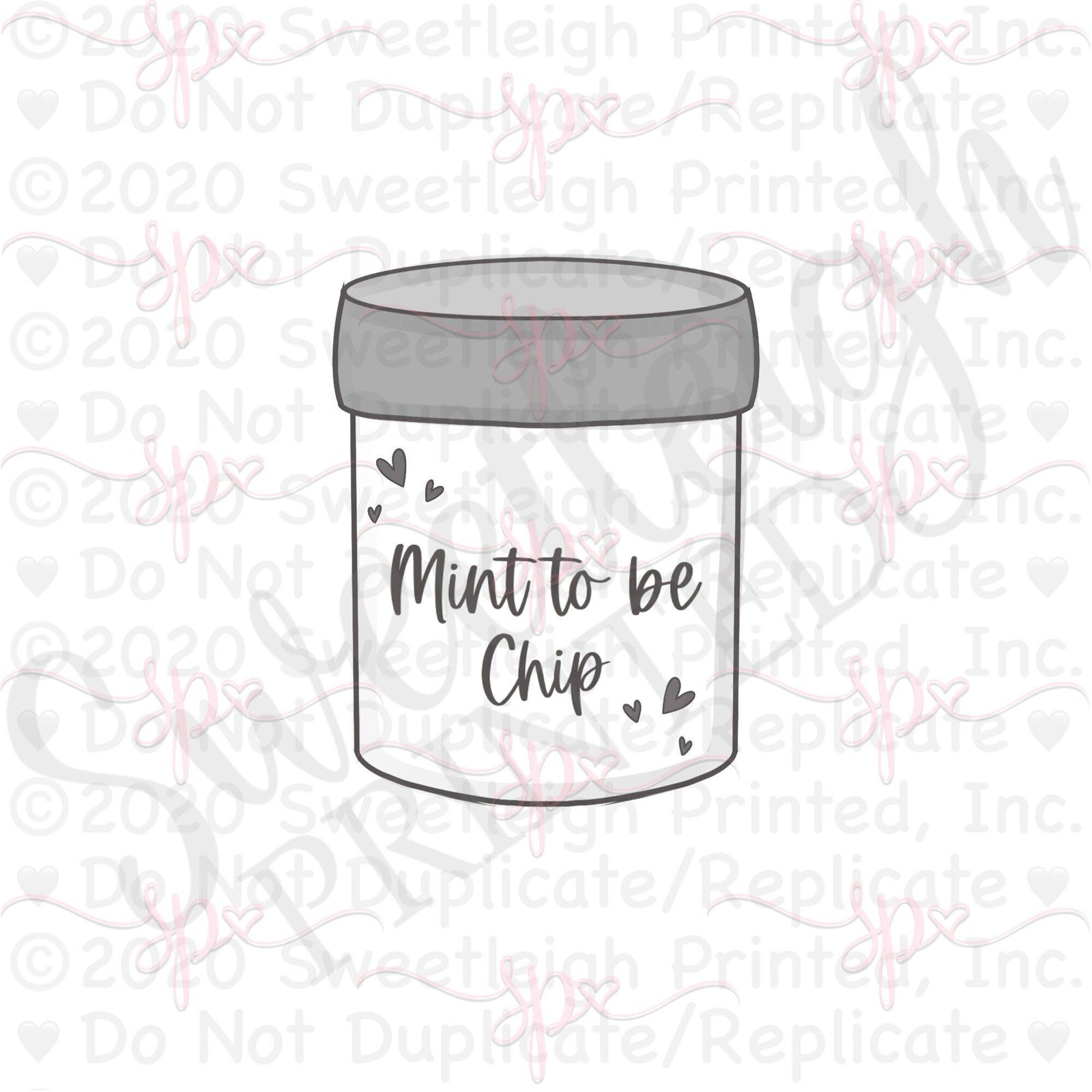 Ice Cream Carton Cookie Cutter - Sweetleigh 