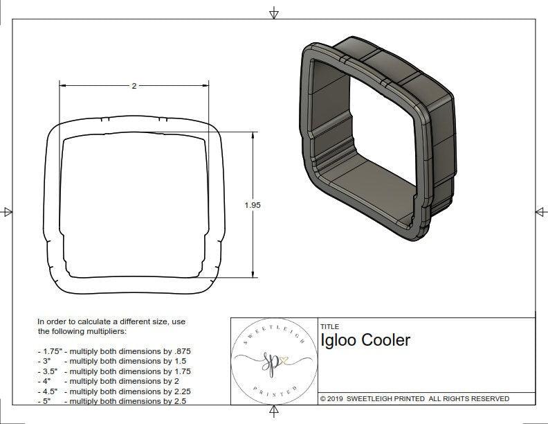 Igloo Cooler Cookie Cutter - Sweetleigh 