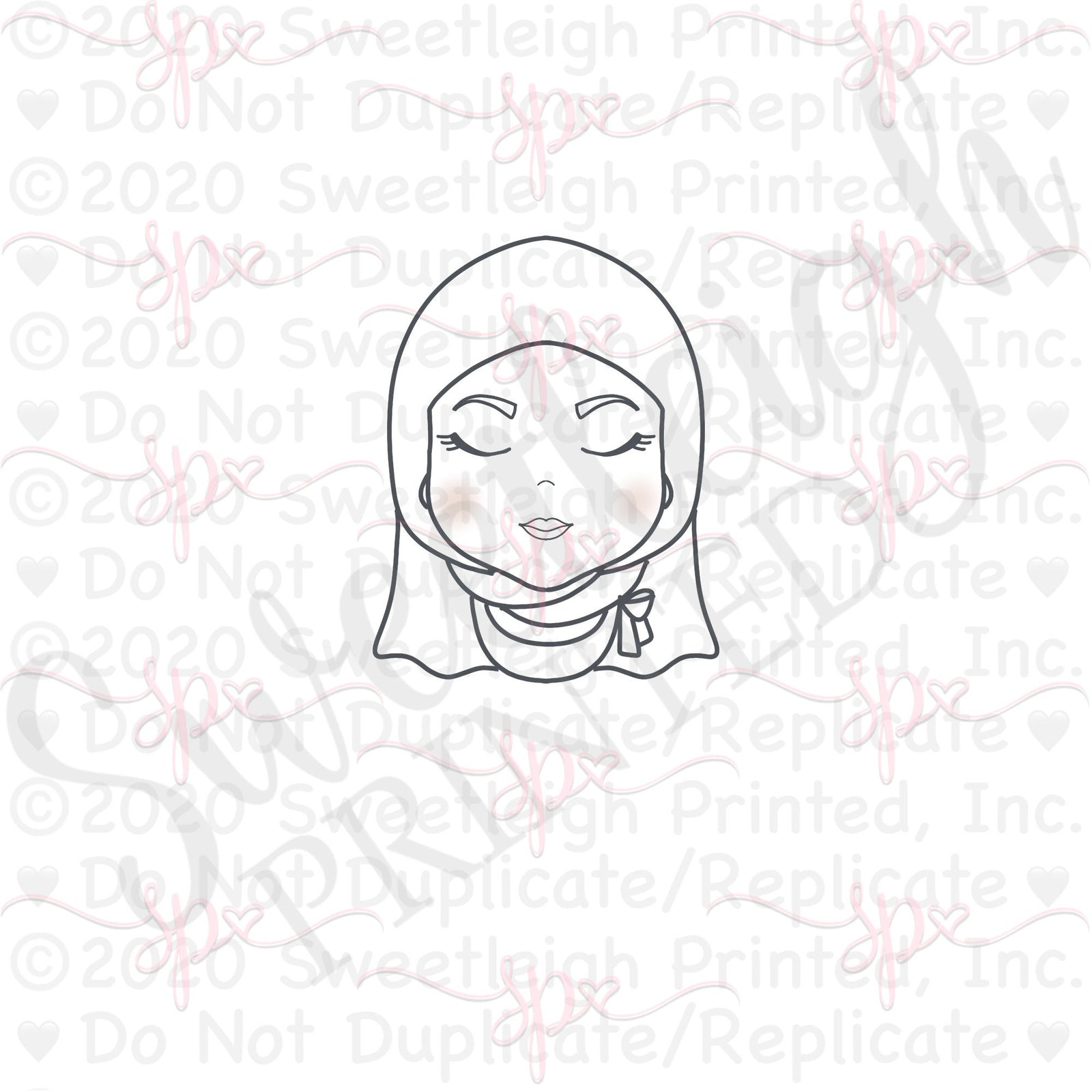 Girl with Hijab Cookie Cutter