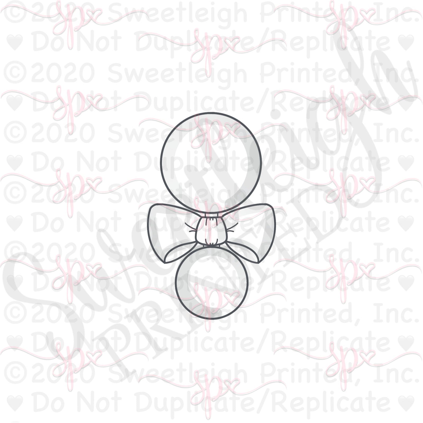 Bow Tie Rattle Cookie Cutter