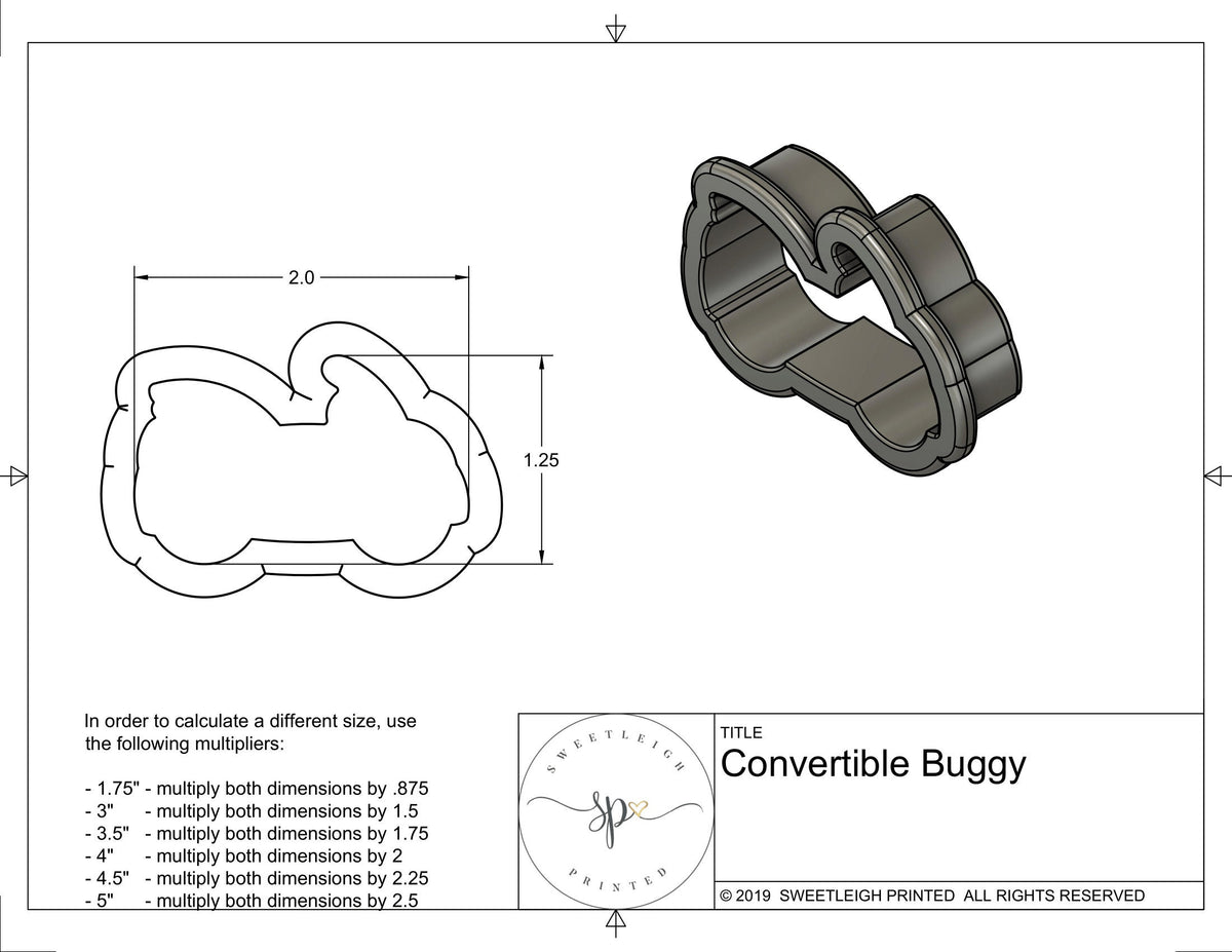 Convertible Buggy Cookie Cutter