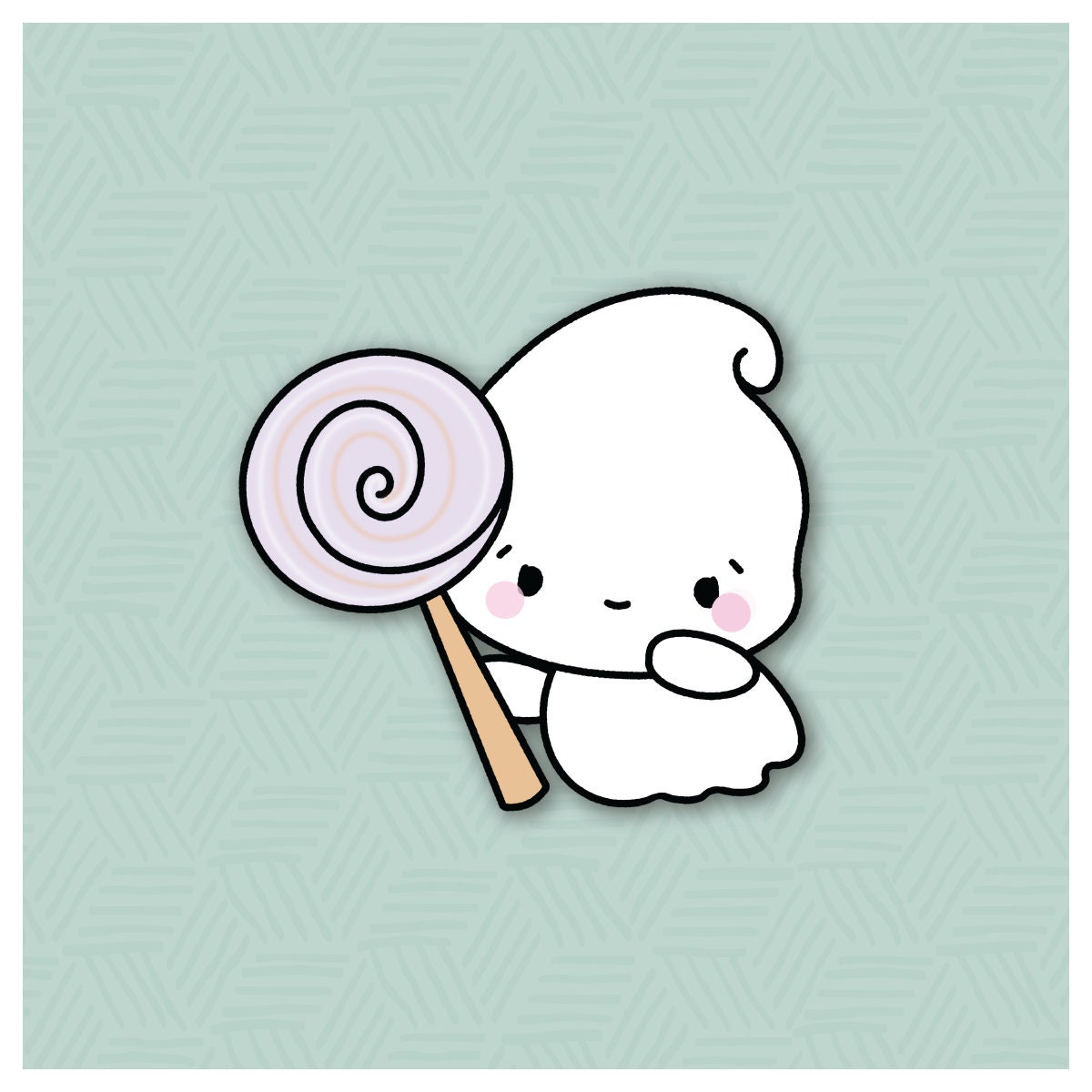 Cutie Ghost 4 Cookie Cutter