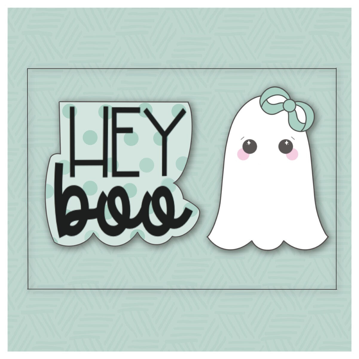 Hey Boo 2 Piece Cookie Cutter Set