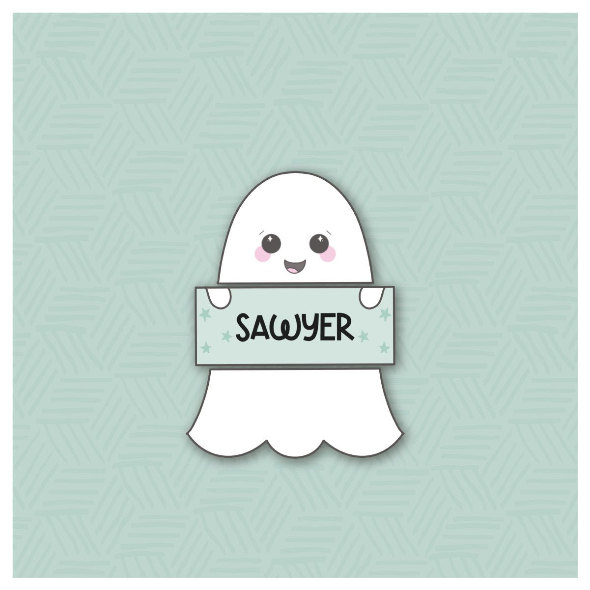 Ghost Plaque 1 - 3 Piece Cookie Cutter Set